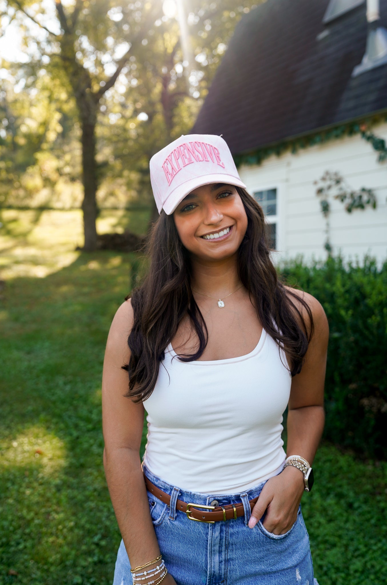 Hat Expensive - Pink Camo Trucker Hat