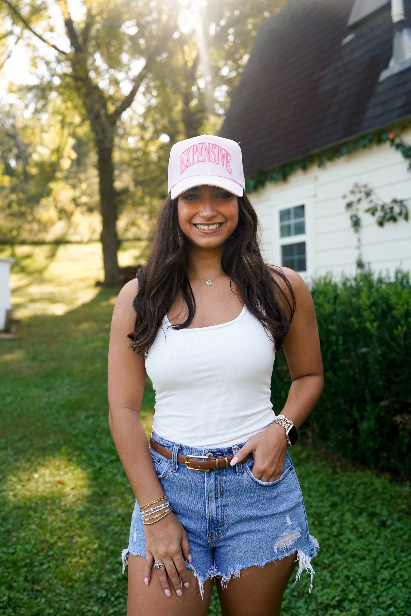 Hat Expensive - Pink Camo Trucker Hat