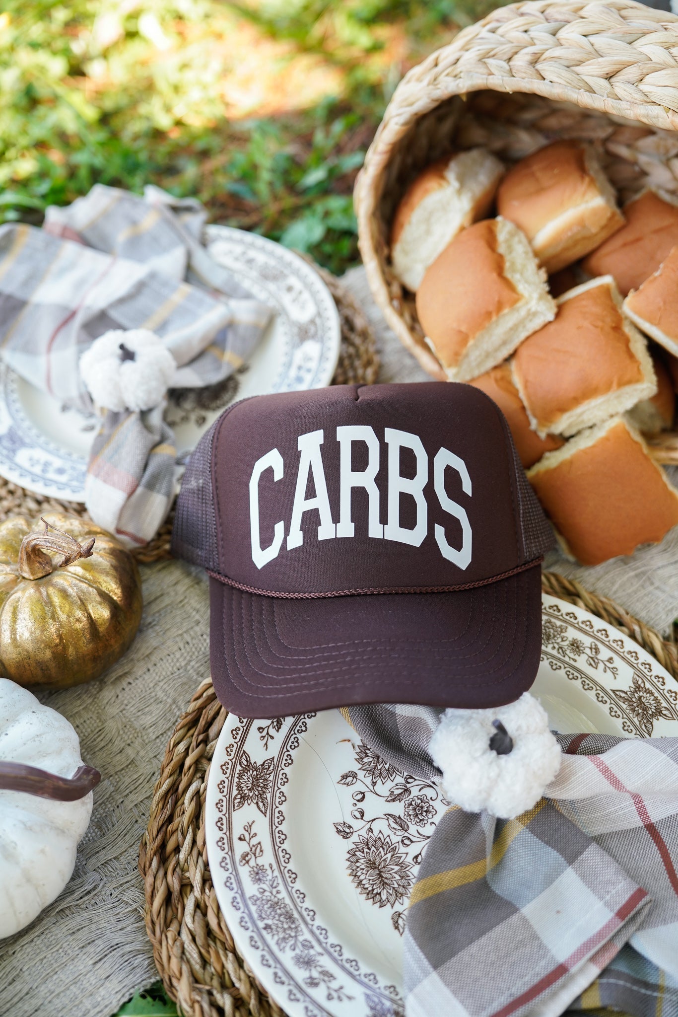 Hat Carbs - Brown Foam Trucker Hat