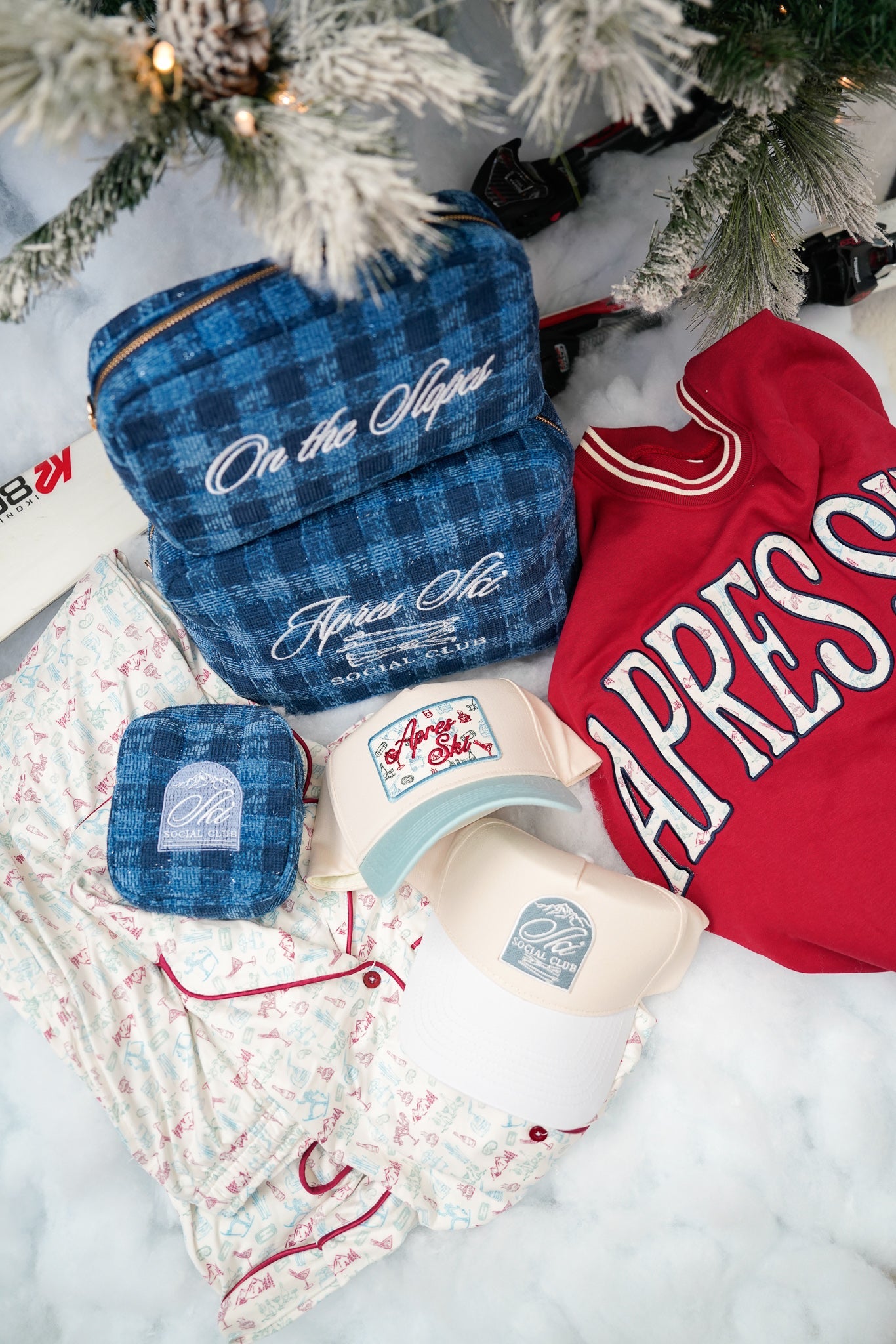 Hat Apres Ski - Baby Blue Vintage Trucker Hat