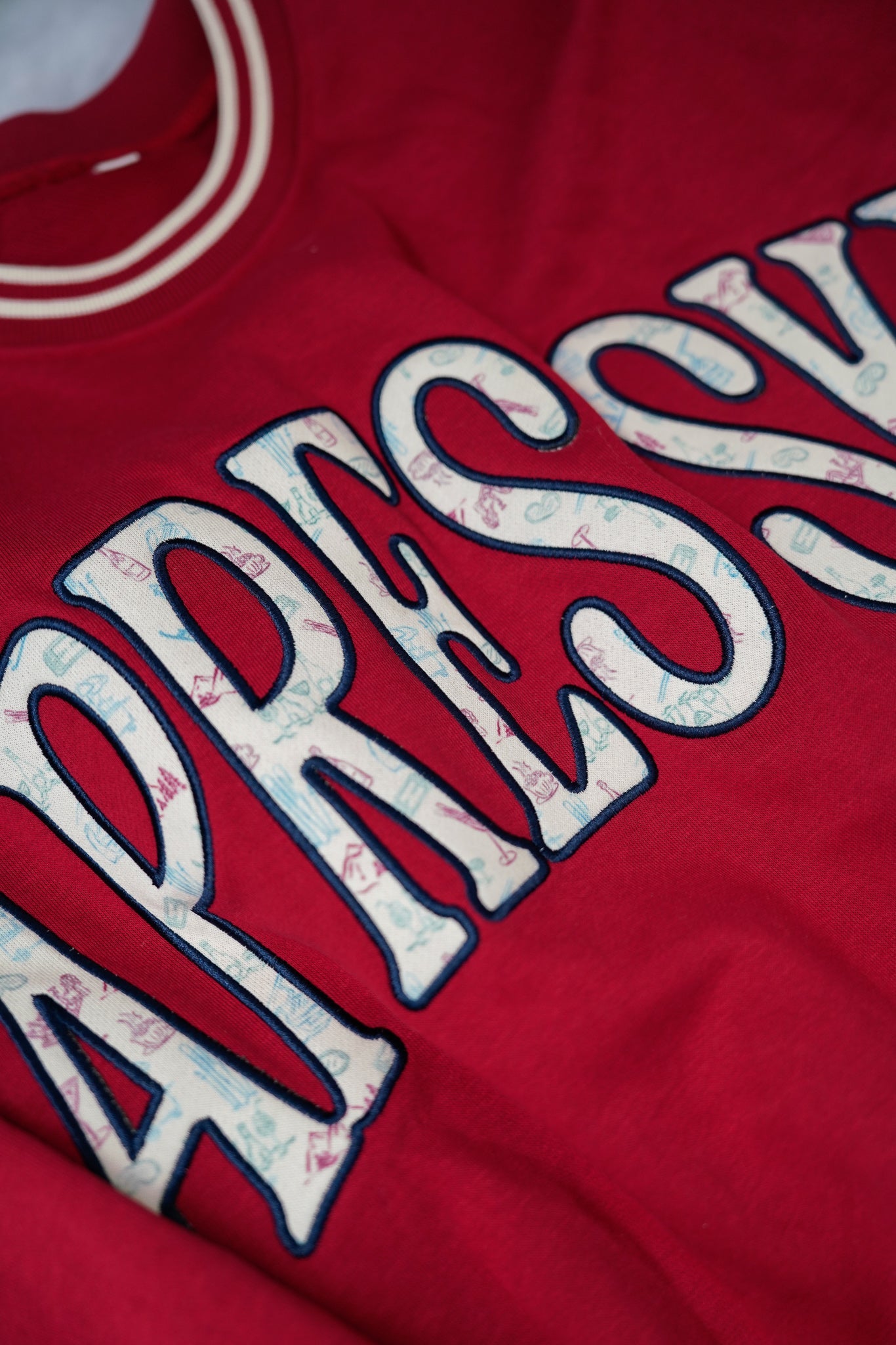 Sweatshirt Apres Ski - Maroon Vintage Crewneck Sweatshirt