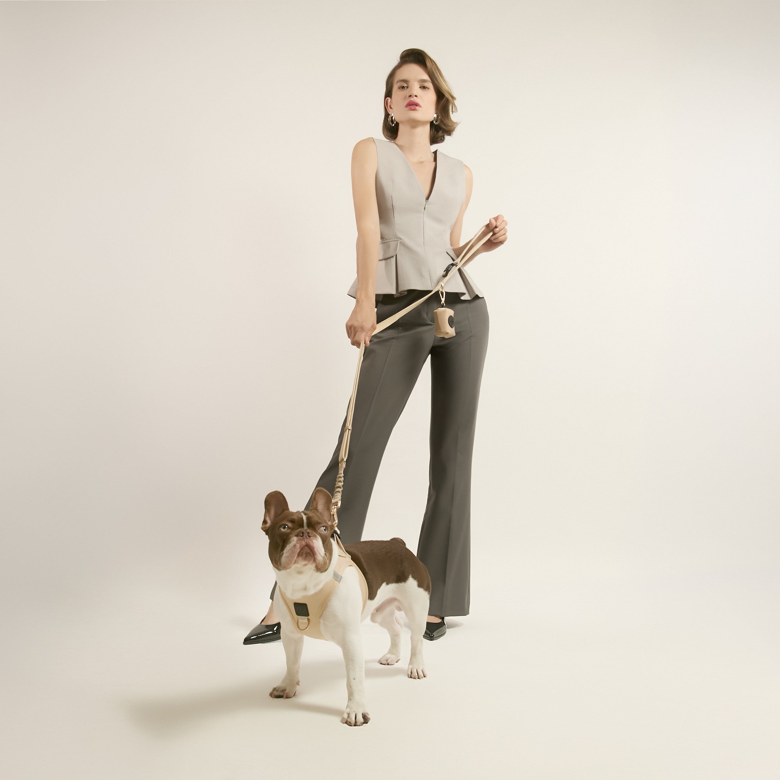 Leashes - Secure-In-Place 3-in-1 City Dog Leash - Dune