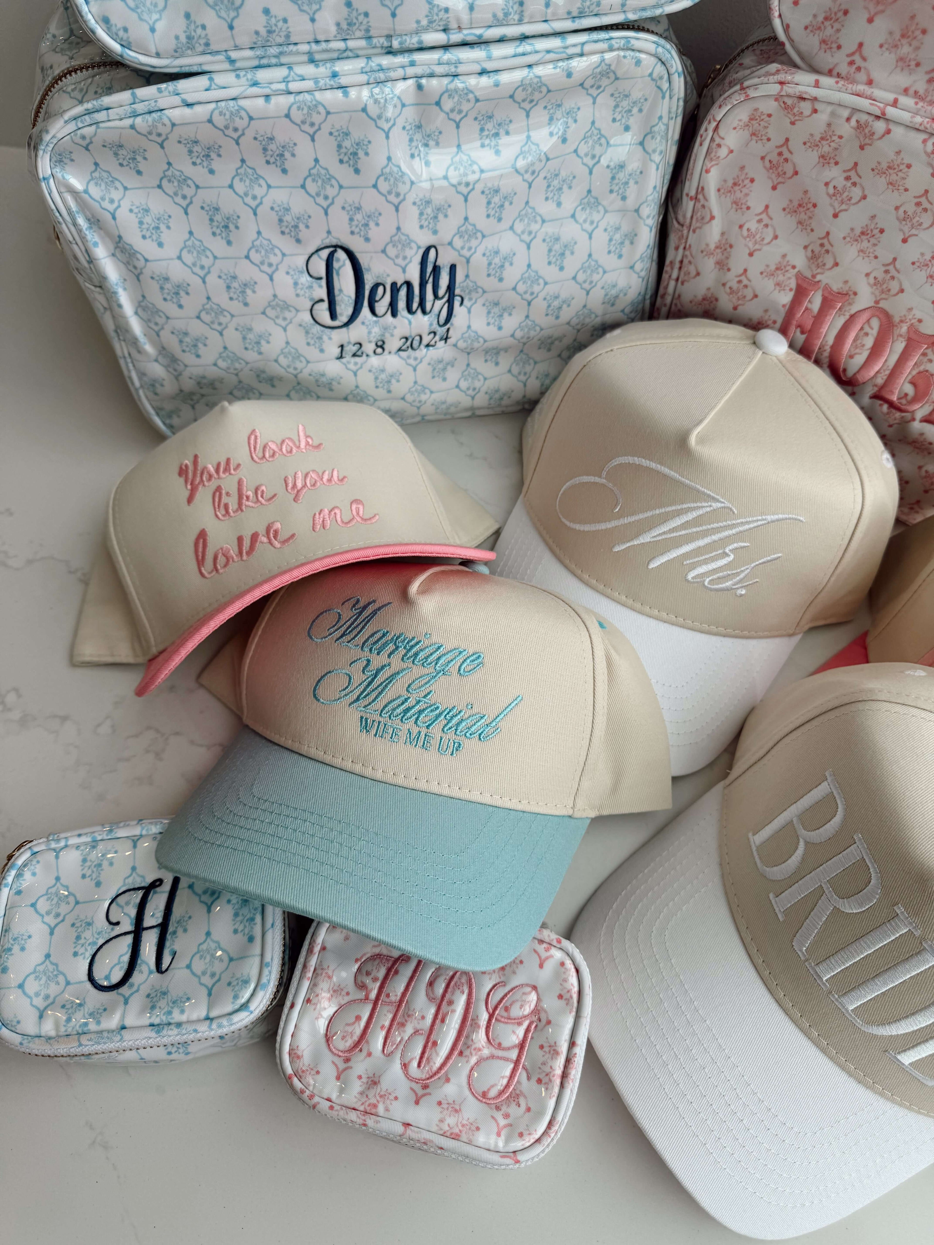 Hat Marriage Material - Blue Vintage Trucker Hat