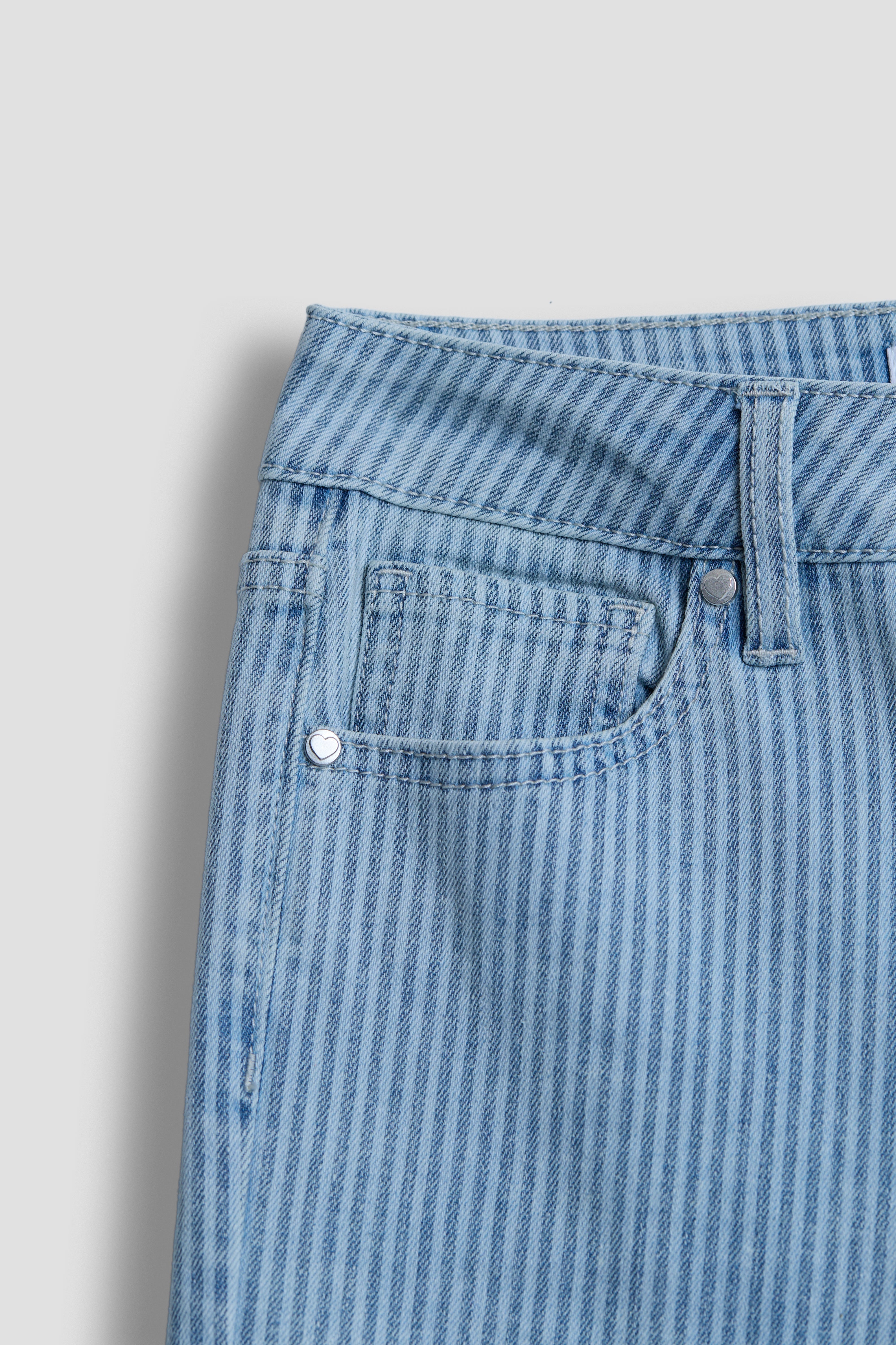 Pants Girls Wide Leg Twill Stripe Pant