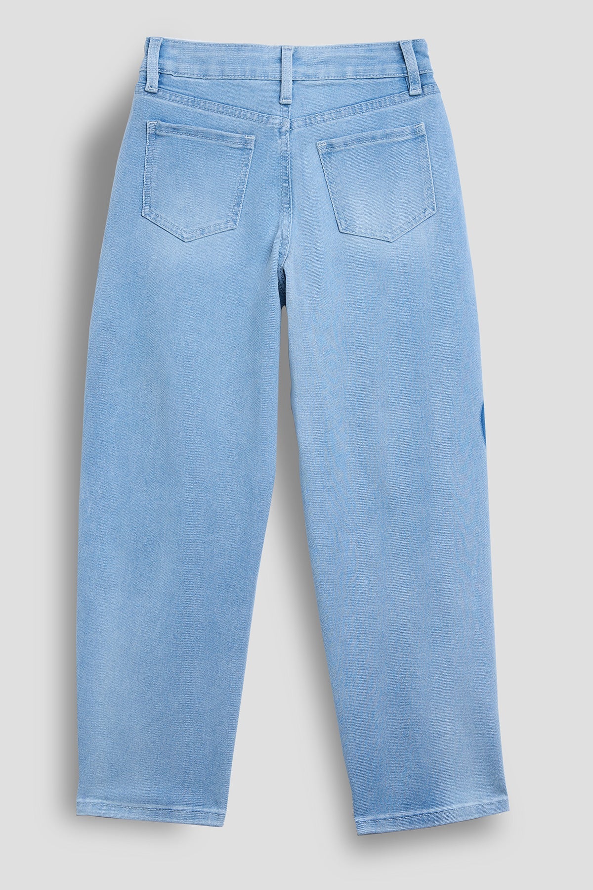 Girls Heart Shadow Barrel Jeans