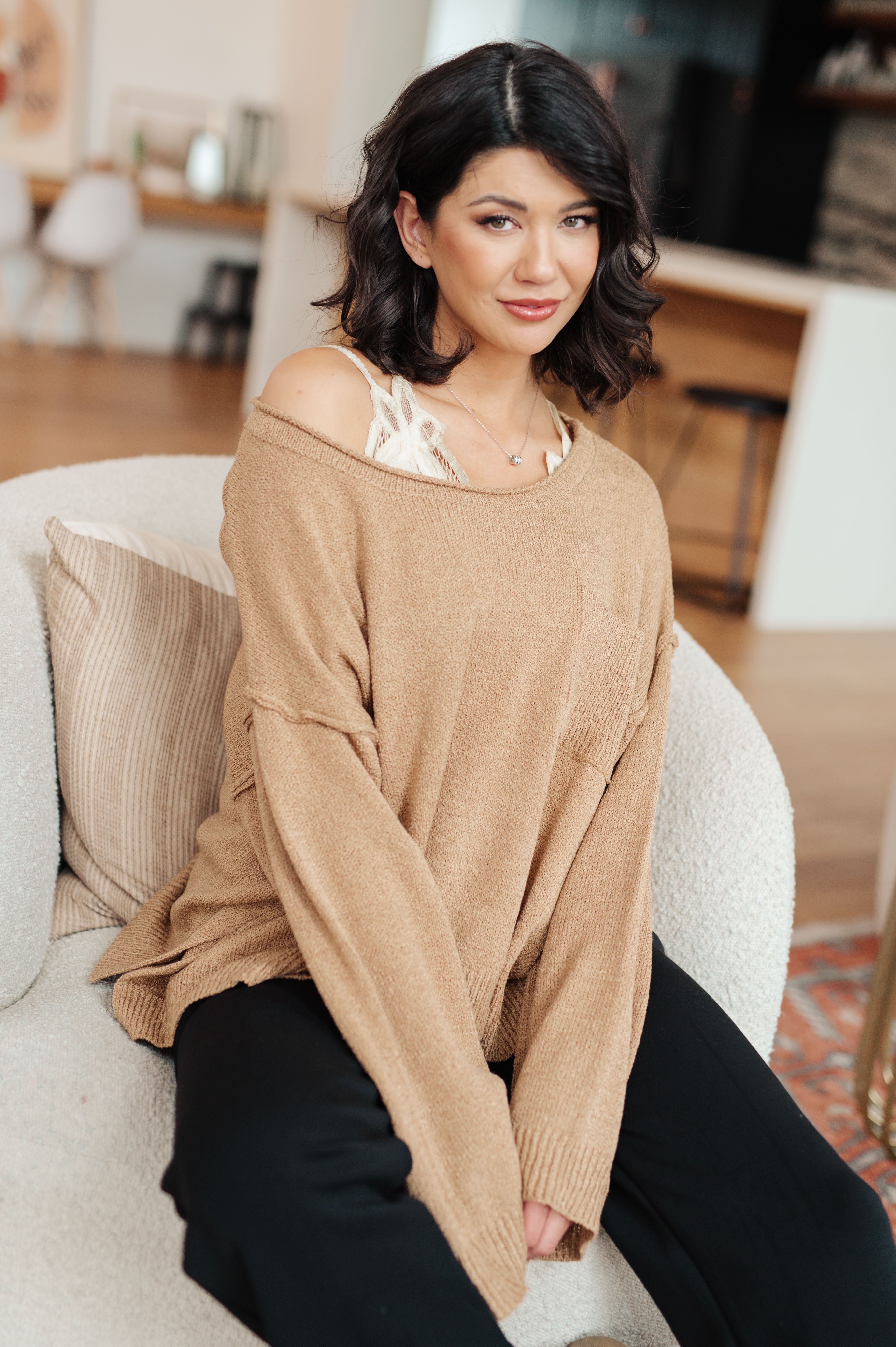 Tops Live In Lace Bralette in Taupe