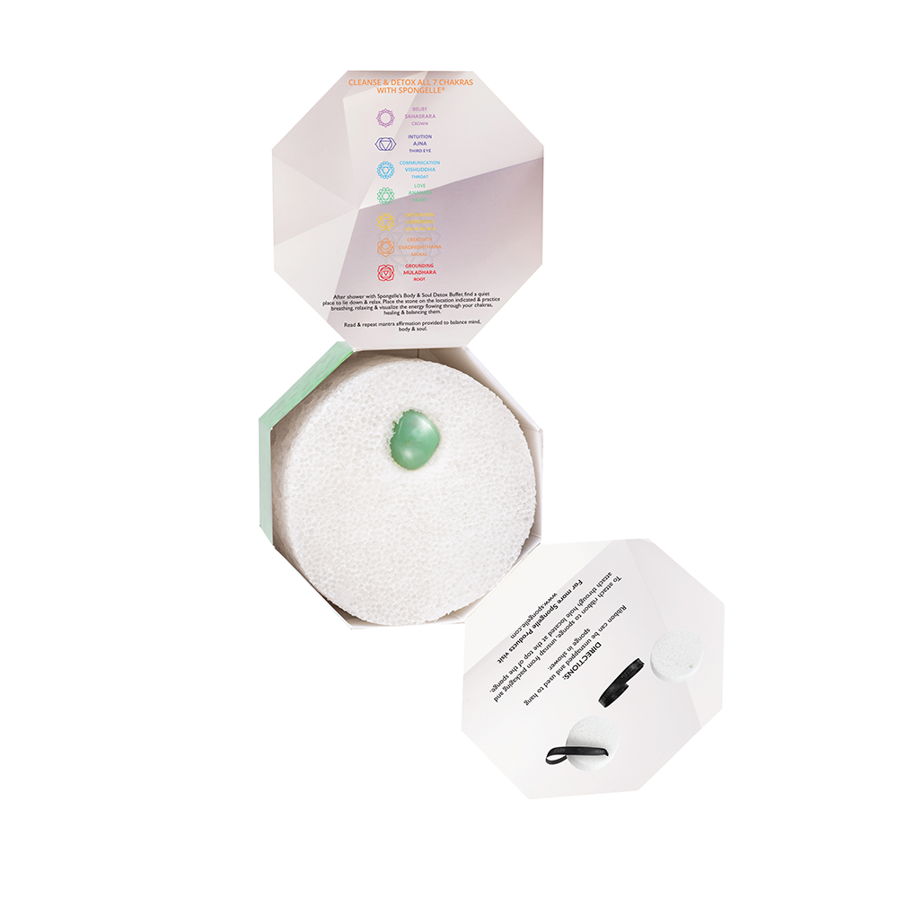 Body Wash Infused Buffer Geranium Moon | Spiritual Detox (Green Aventurine)