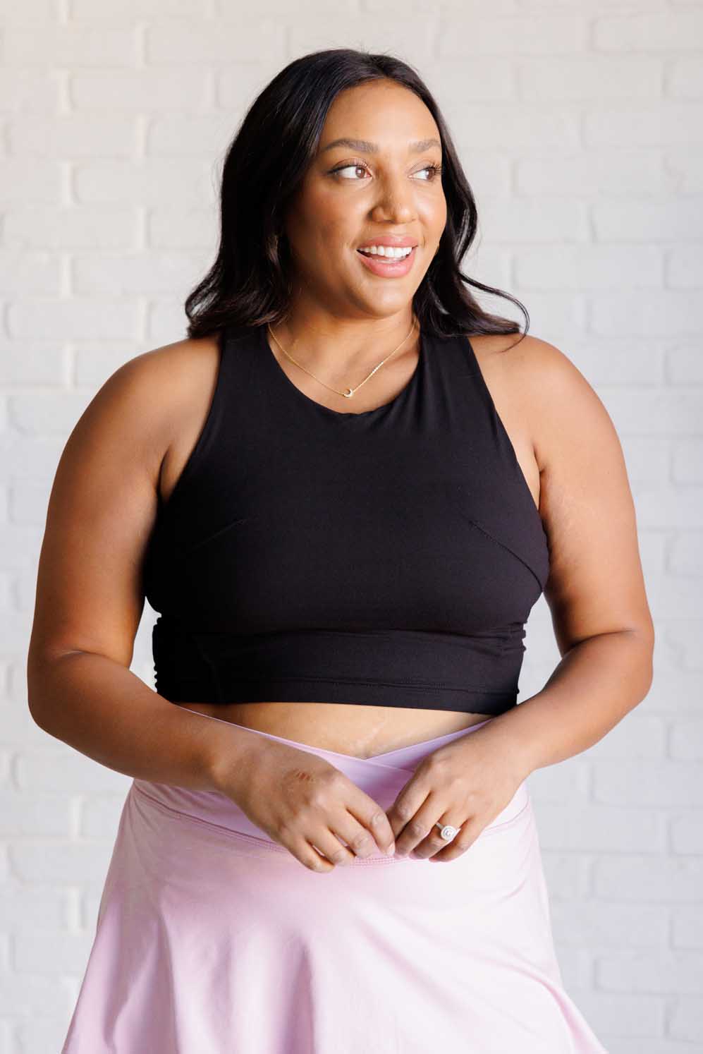 Athleisure Get Moving Racer Back Crop Tank