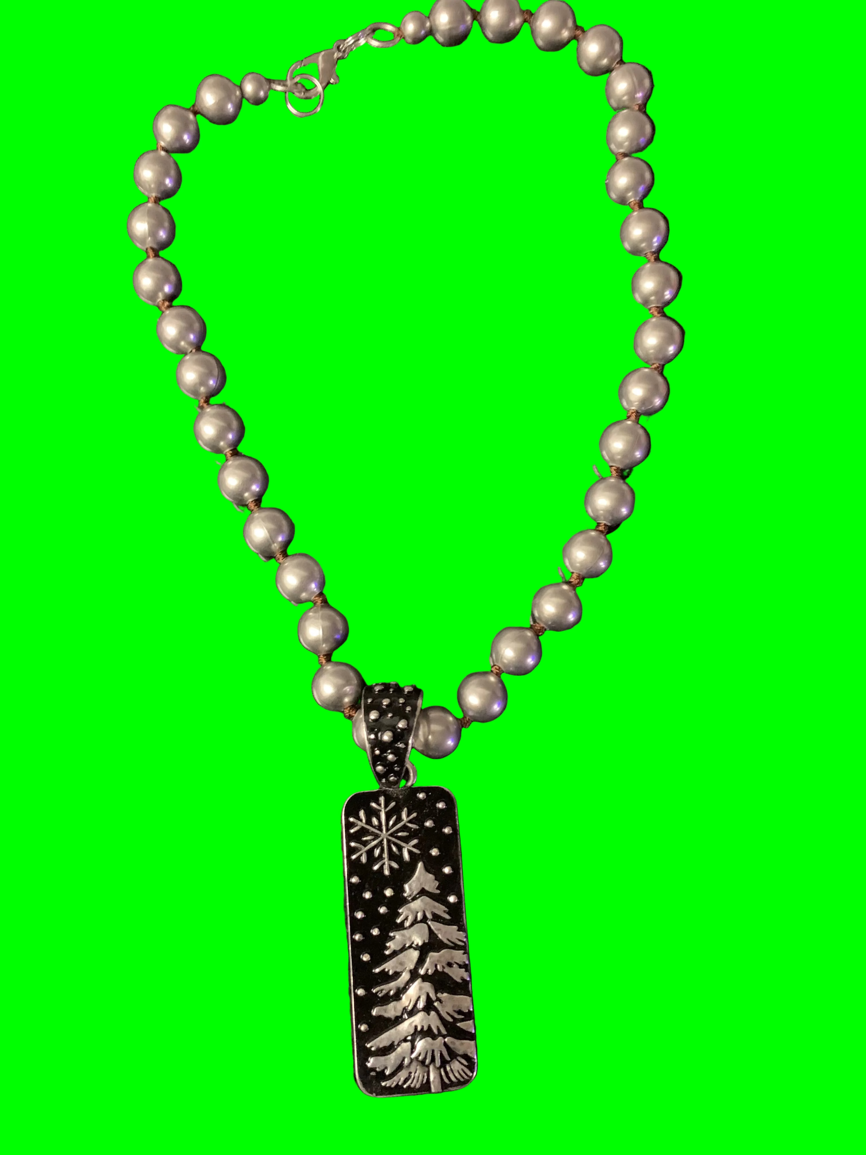 Silver Pines Snowfall Necklace