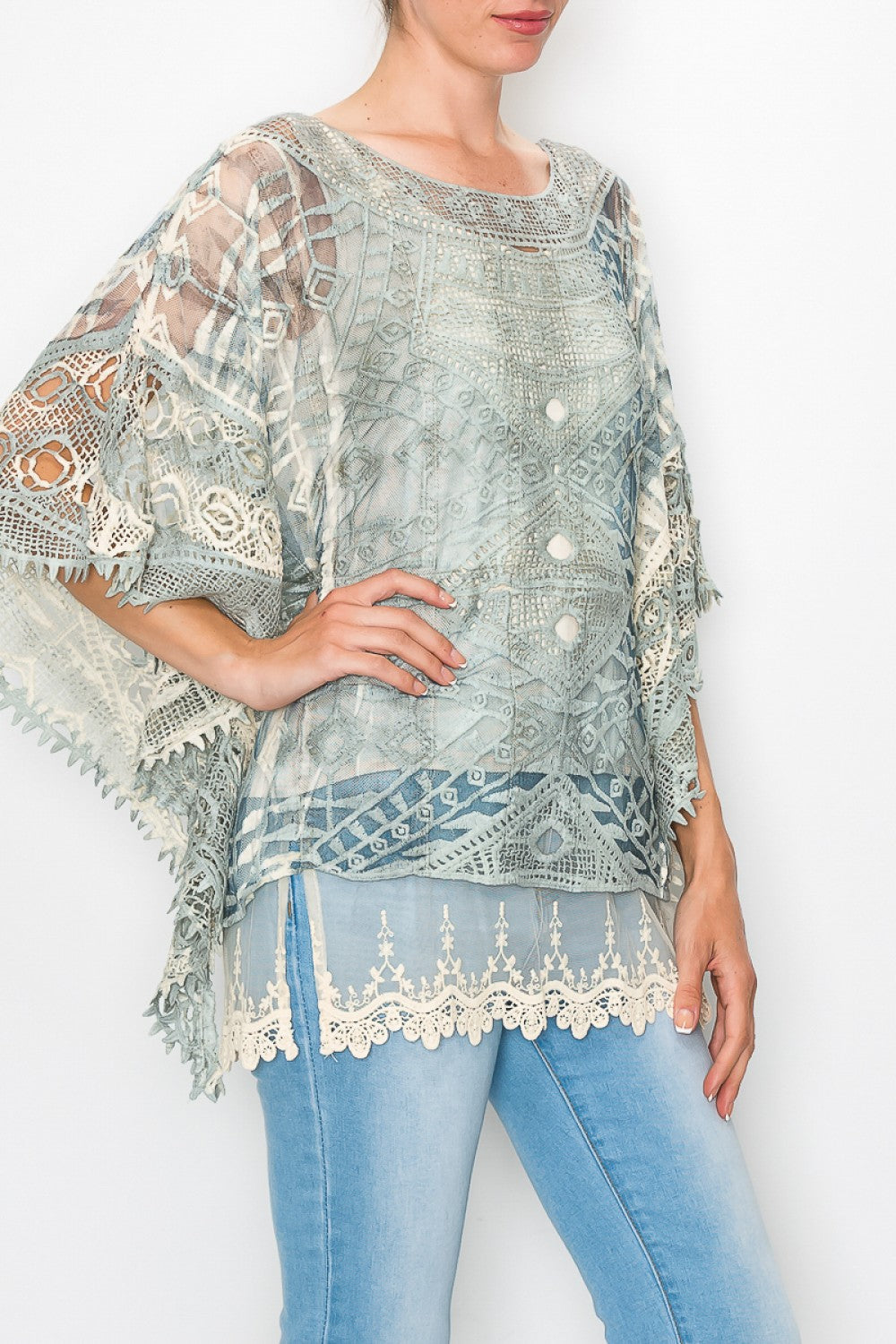 Blue Haze Crochet Top