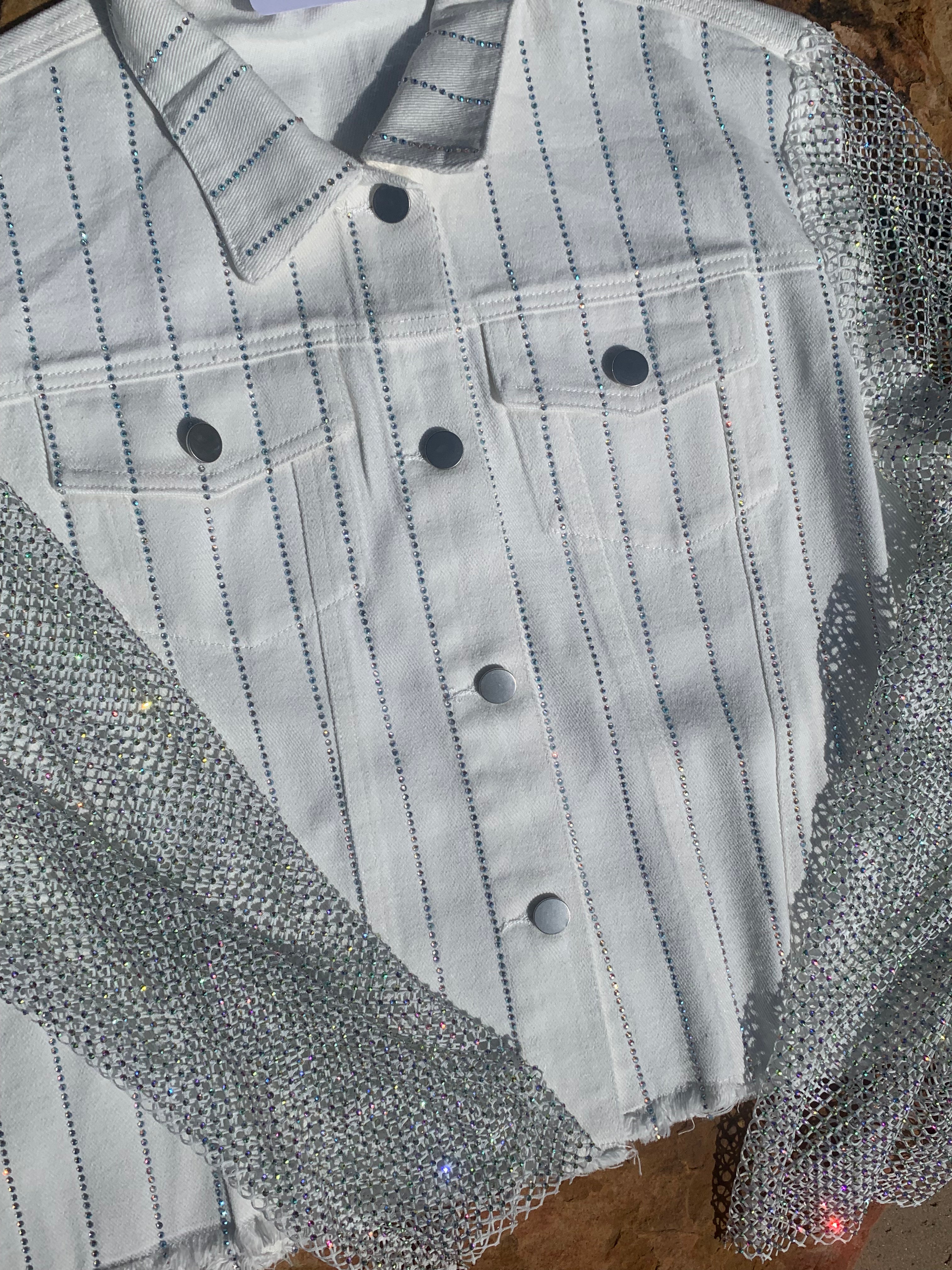 Sequin Denim Jacket