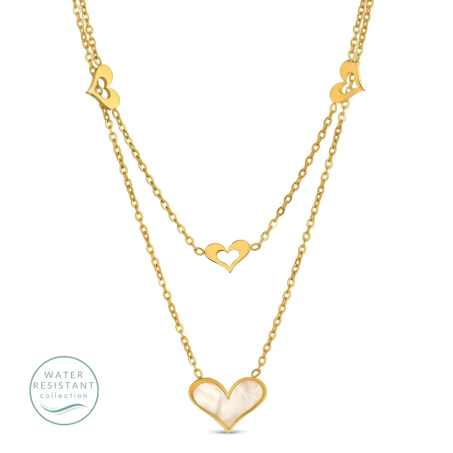Double Layer Heart Necklace