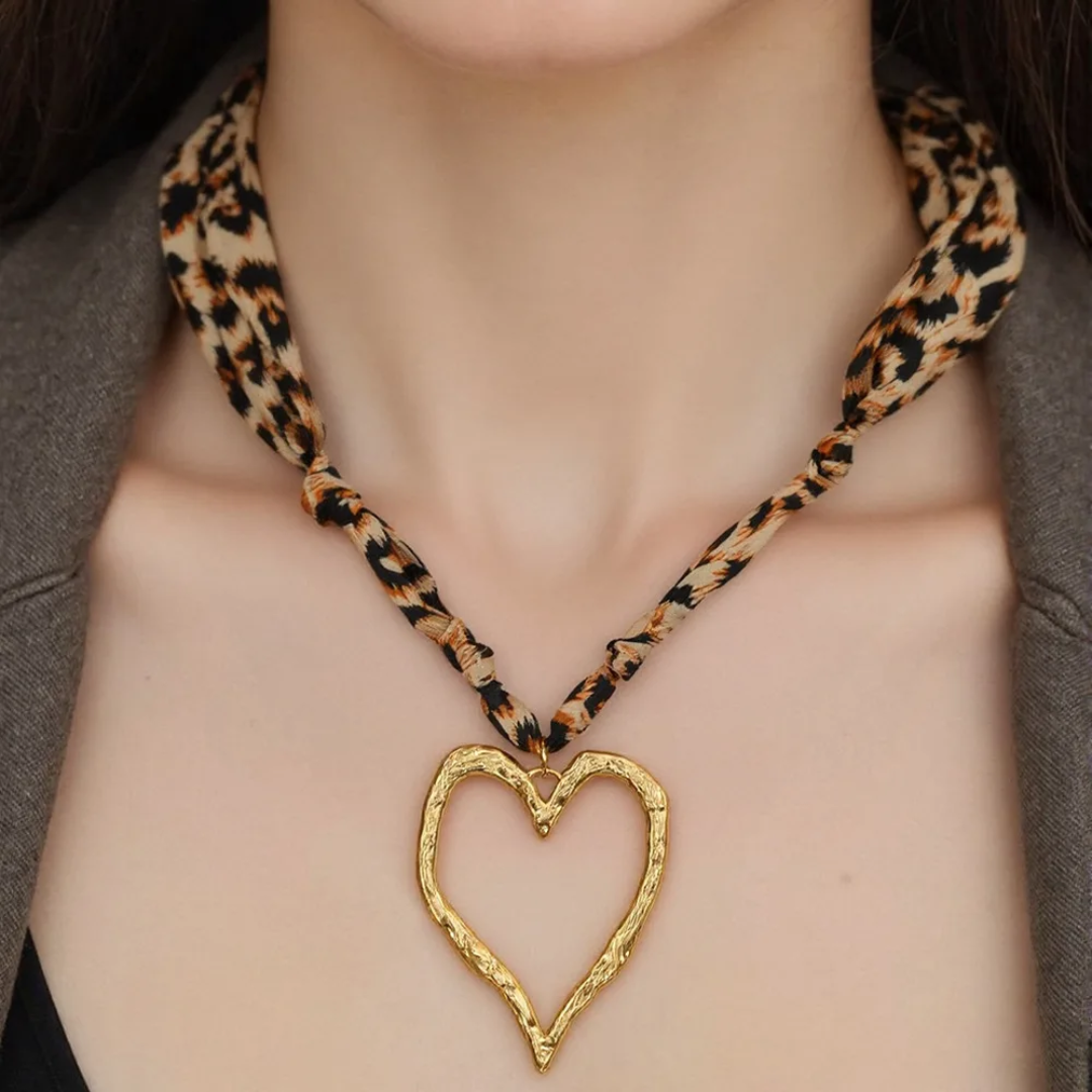 Wild at Heart Scarf Necklace