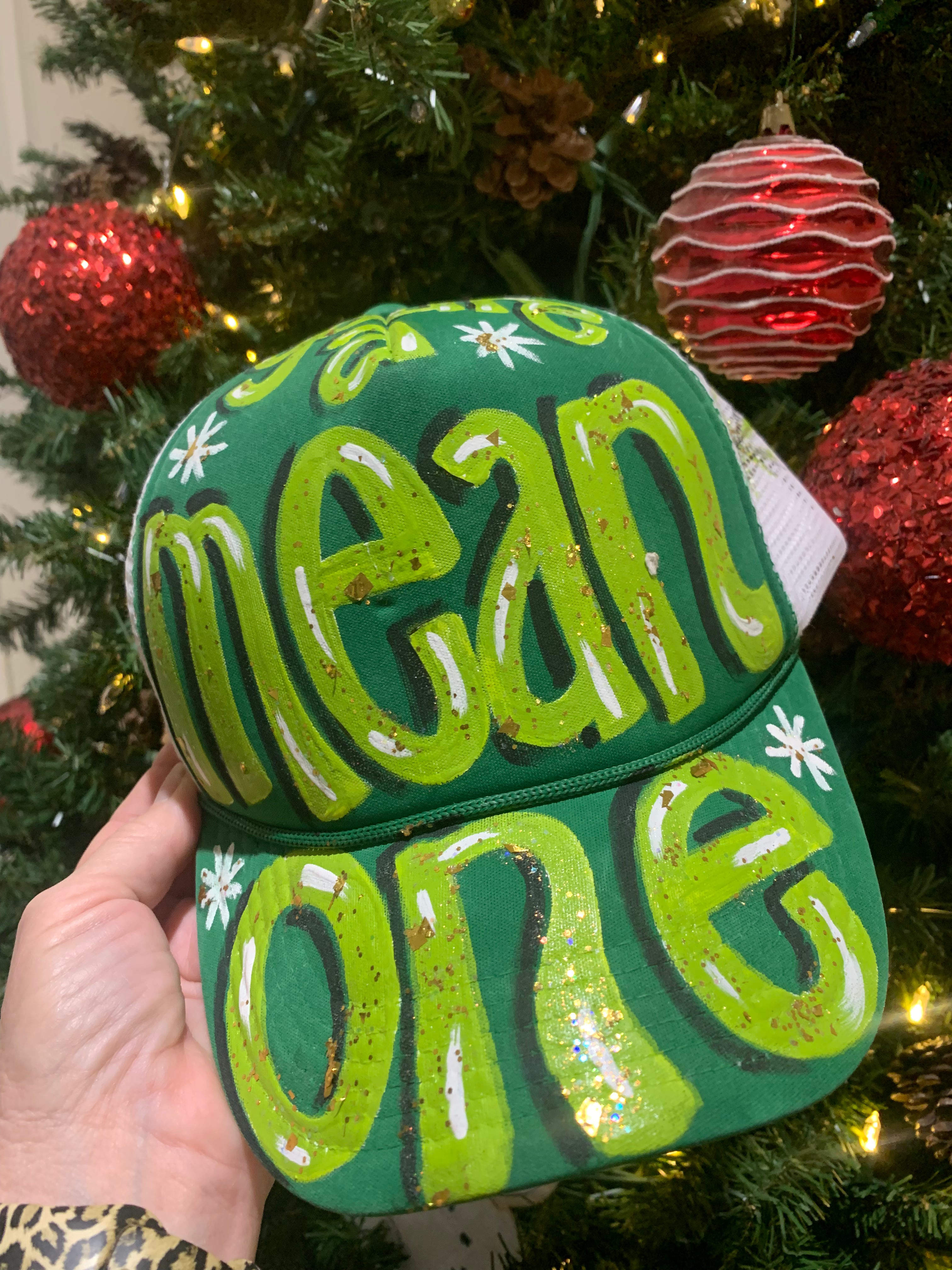 Hand Painted Christmas Trucker Hats