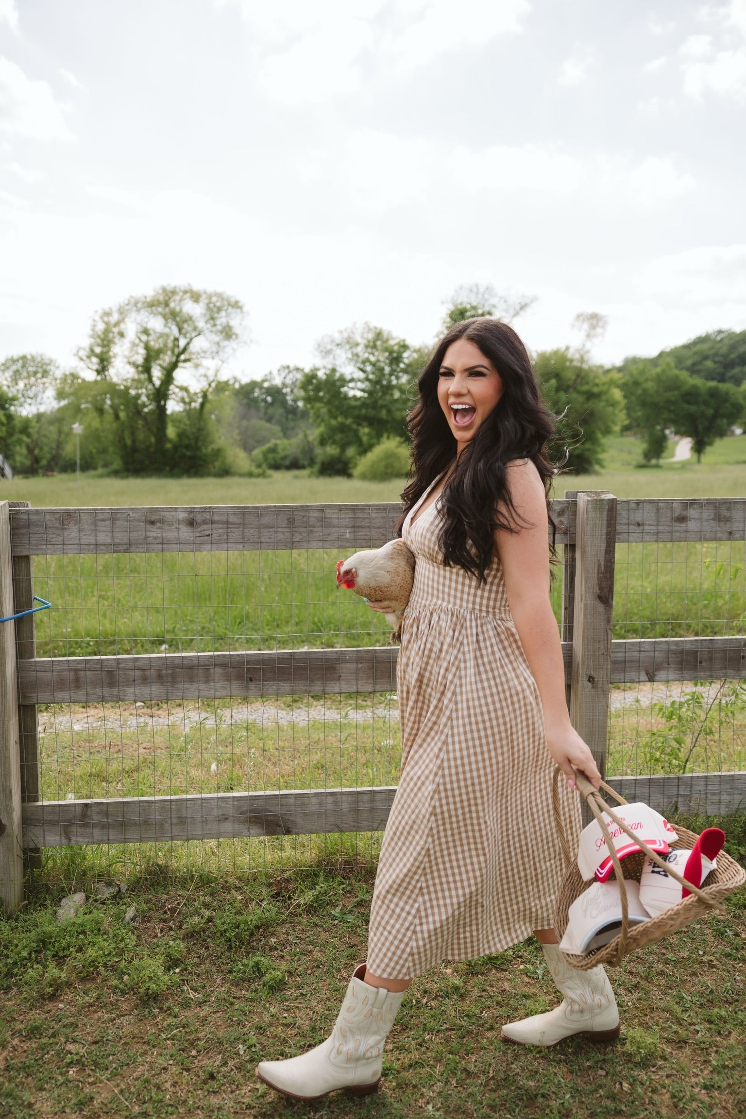 Hat Made in America - Red Stripe Vintage Trucker Hat
