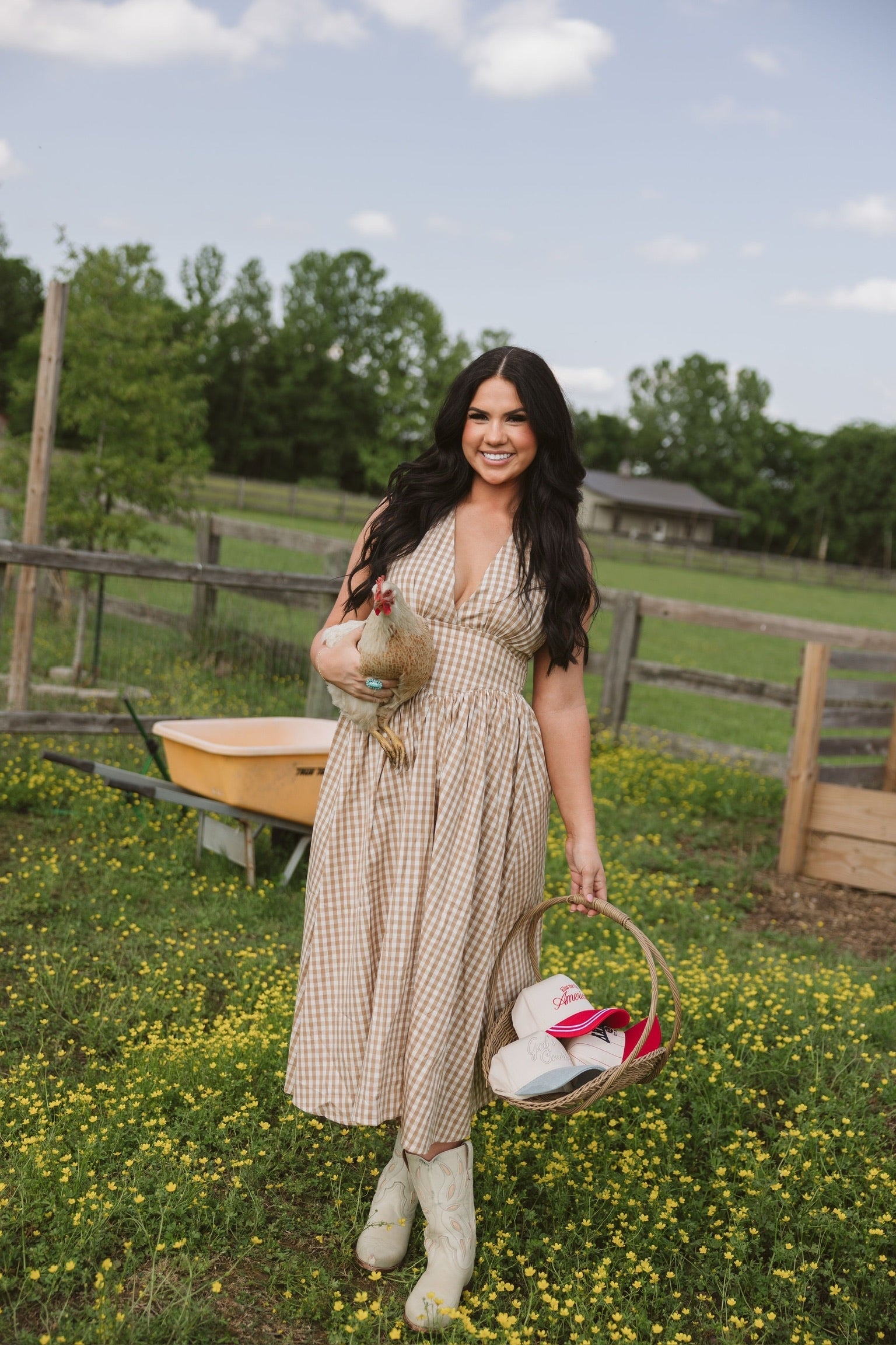 Hat Made in America - Red Stripe Vintage Trucker Hat
