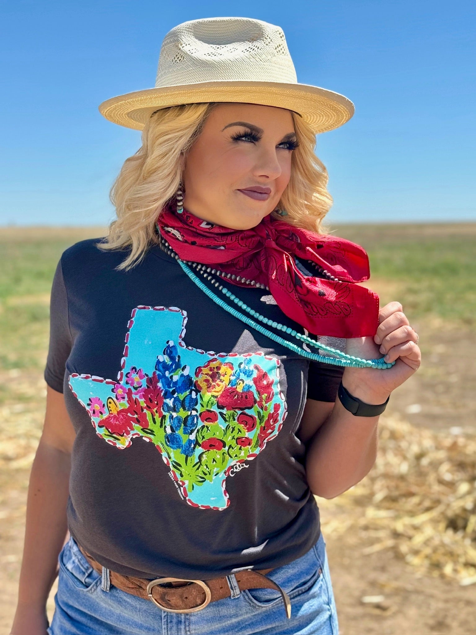 Tees Callie Ann Stelter Bluebonnet Texas Tee