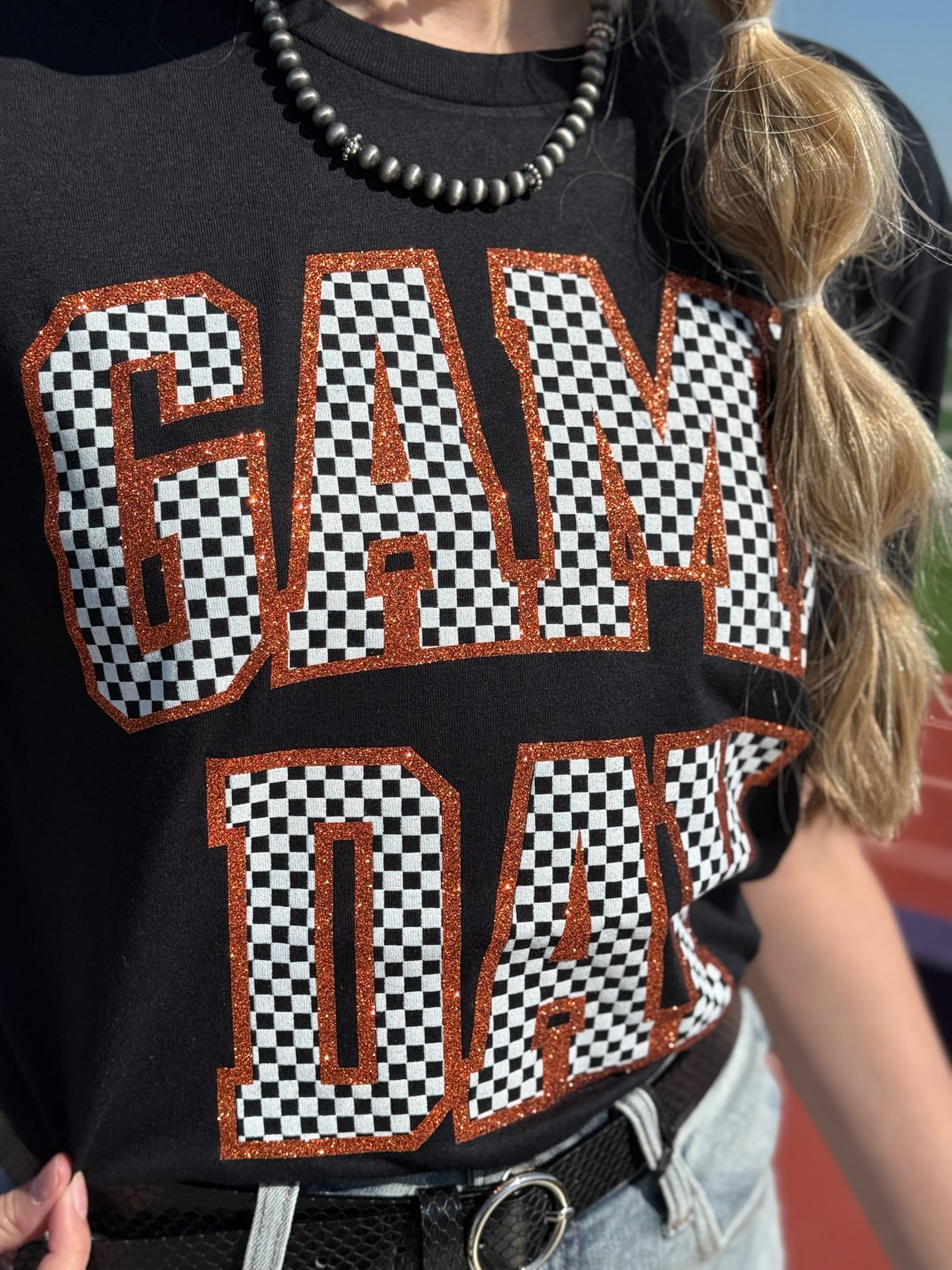 Checkered Game Day Custom Tee