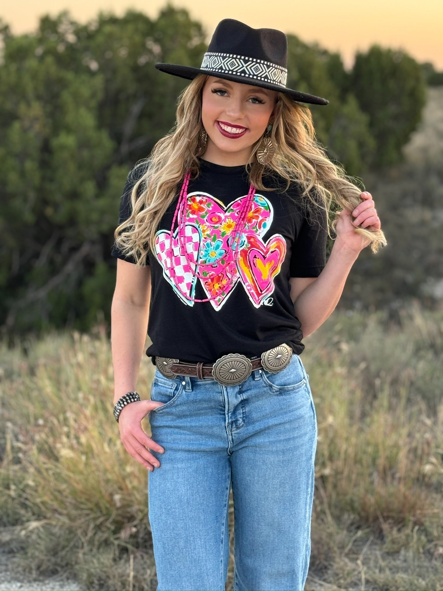 Tees Callie Ann Stelter Trio of Hearts Tee & Sweatshirt
