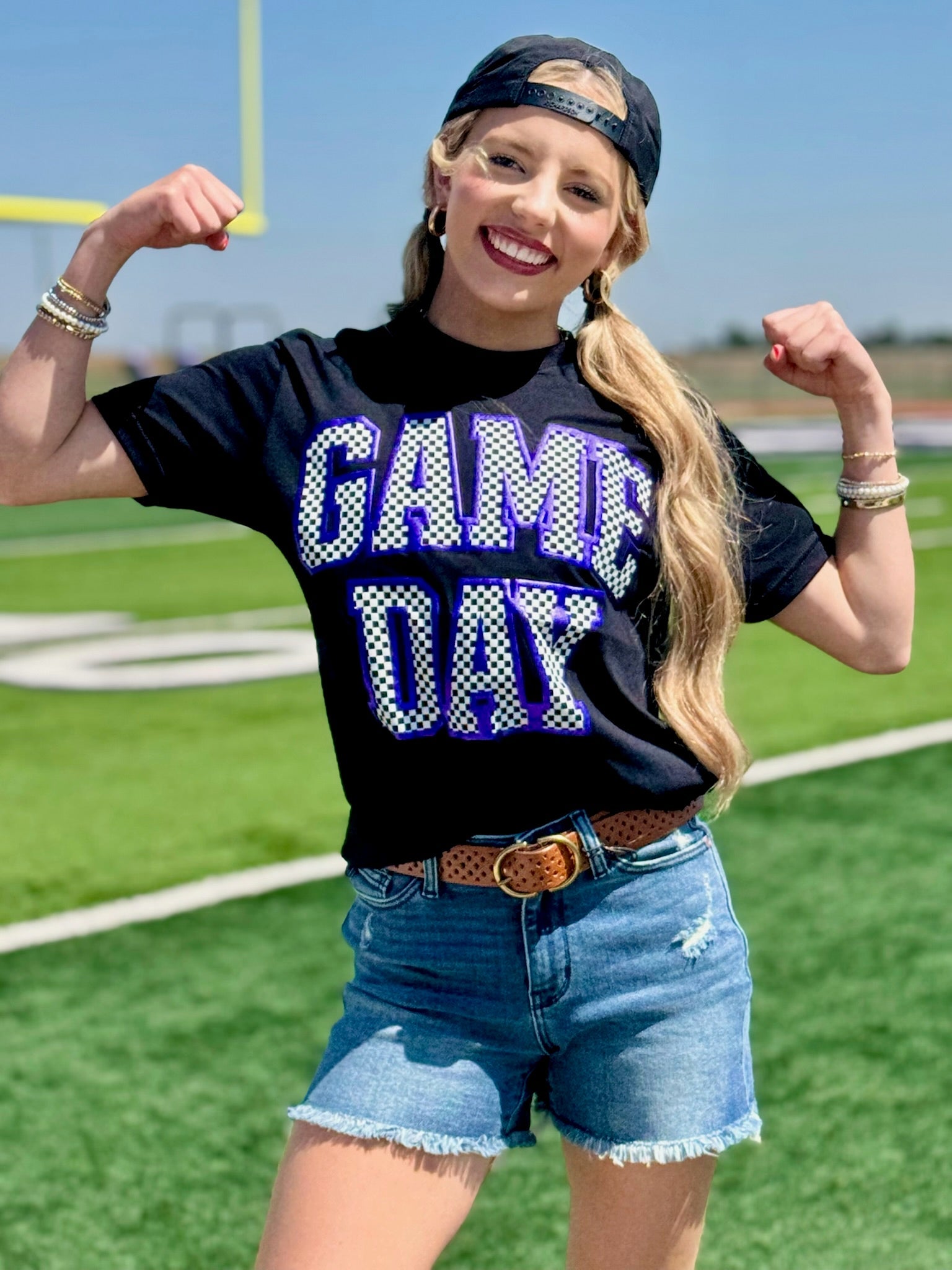 Checkered Game Day Custom Tee