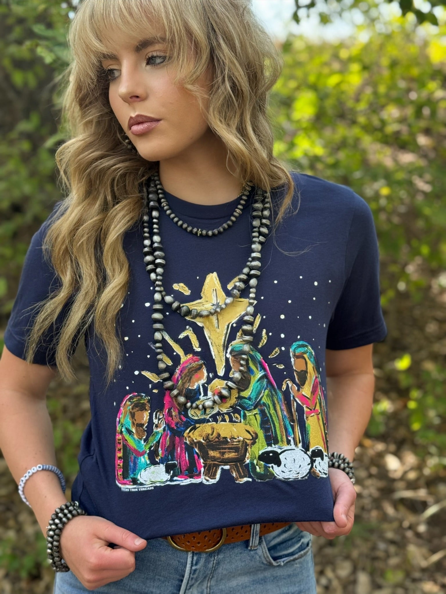 Callie Ann Stelter Nativity Scene Tee & Sweatshirti