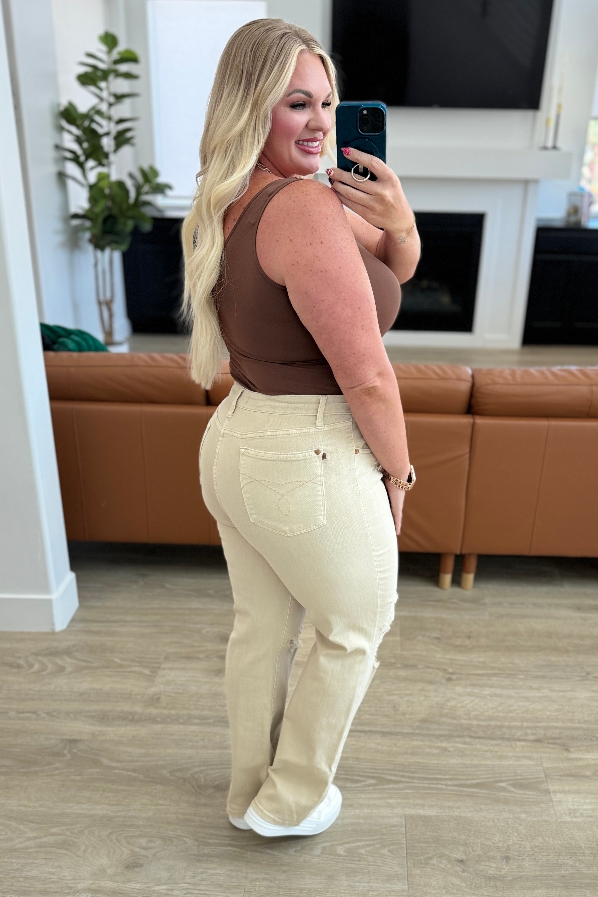 Denim Selena High Rise Distressed 90&