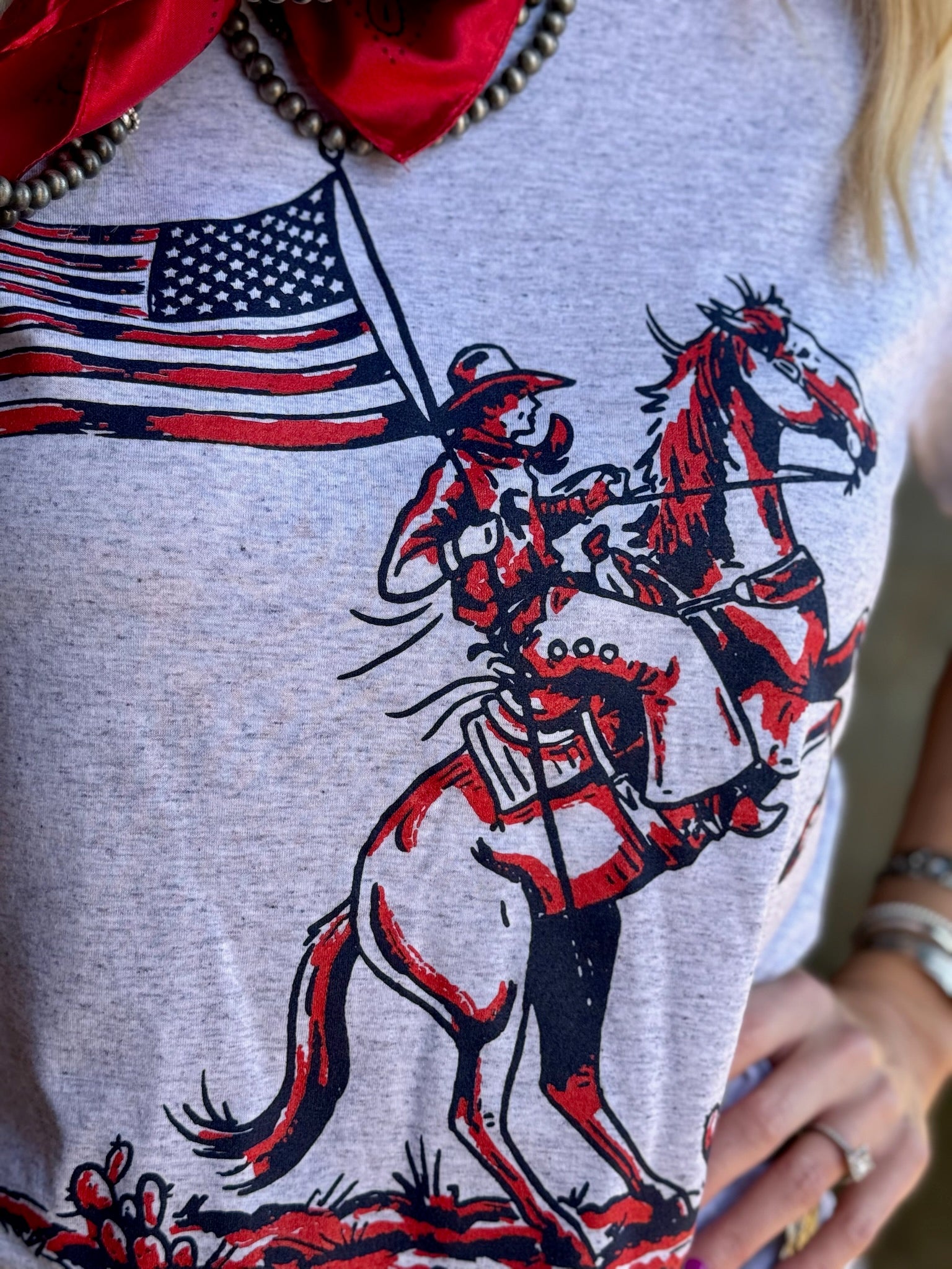 Tee Patriotic Cowboy Tee