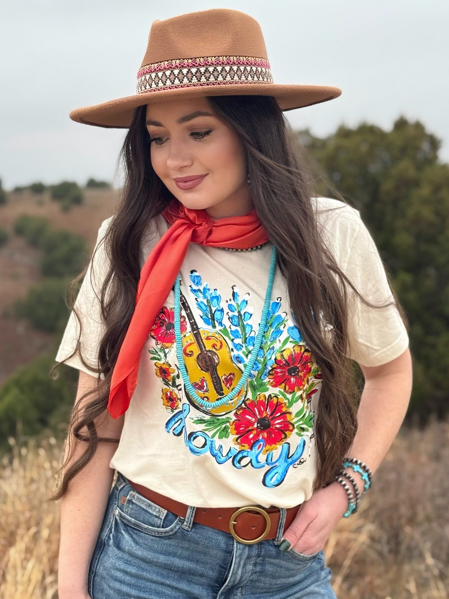 Tees Callie Ann Stelter Bluebonnet Howdy Tee