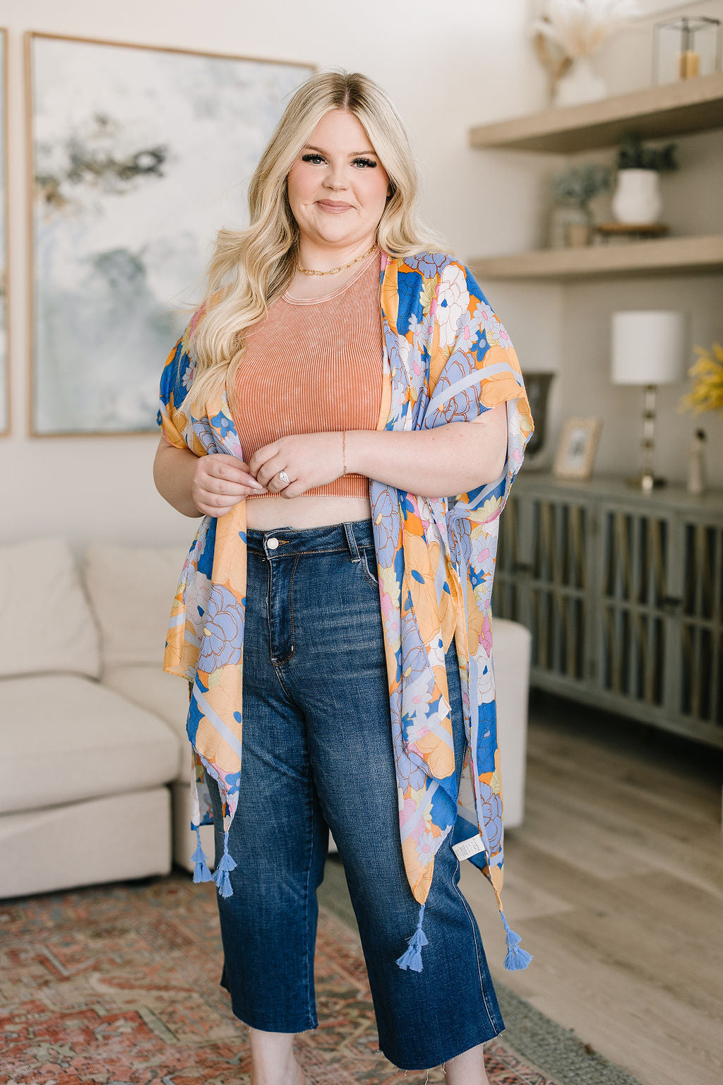 Denim Hayes High Rise Wide Leg Crop Jeans