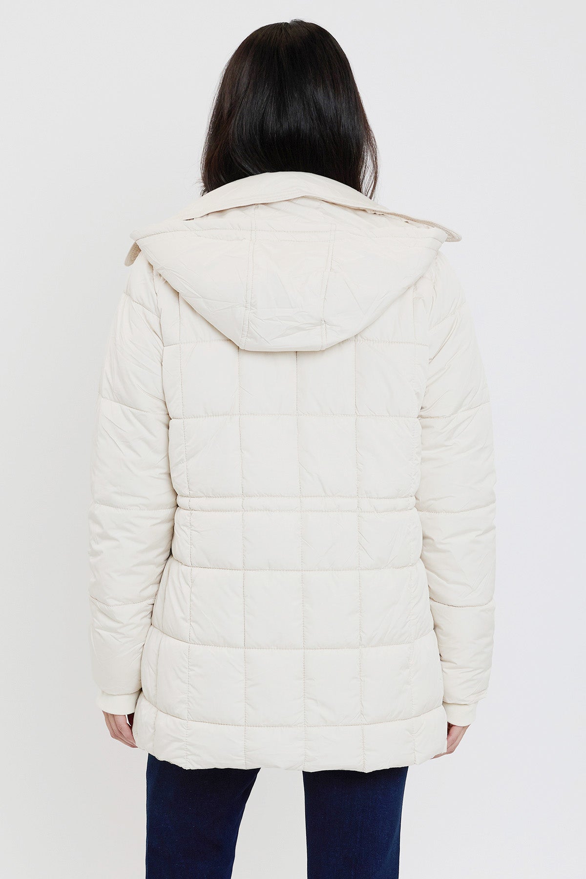 Detailed Puffer Snap Jacket