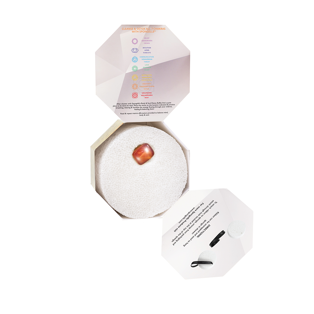 Body Wash Infused Buffer Jasmine Stars | Spiritual Detox (Carnelian)