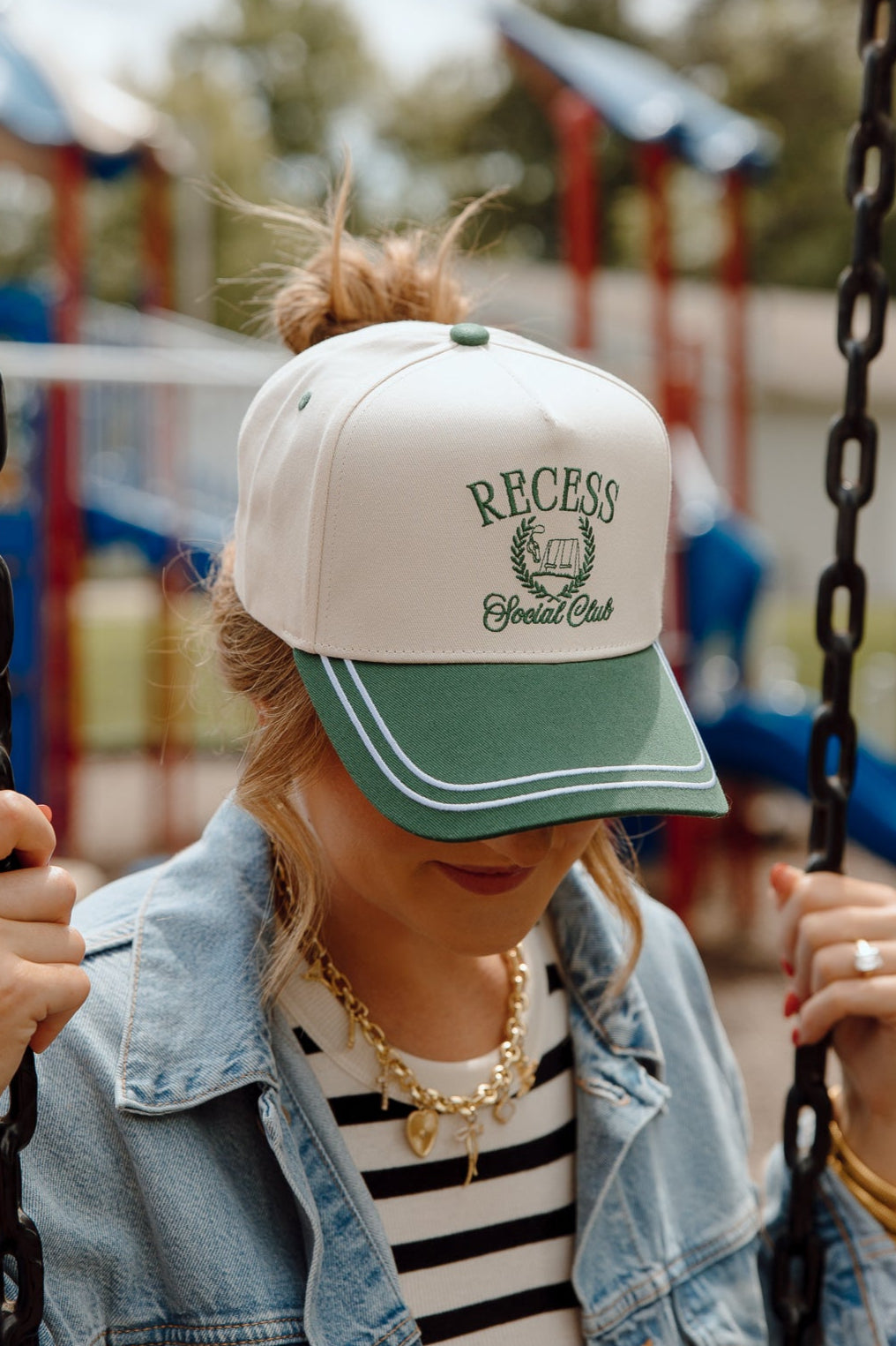 Hat Recess Social Club - Green Vintage Trucker Hat