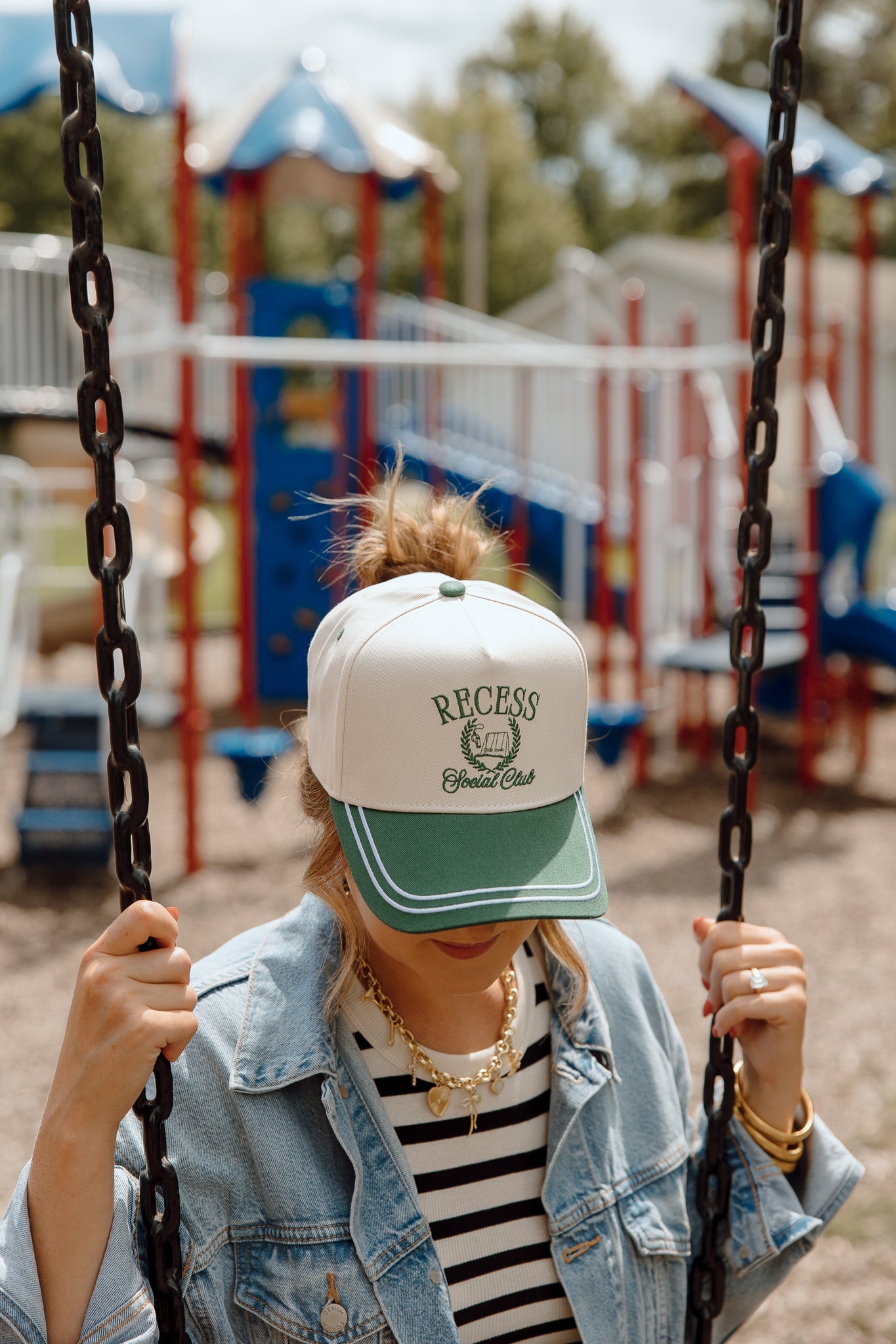 Hat Recess Social Club - Green Vintage Trucker Hat