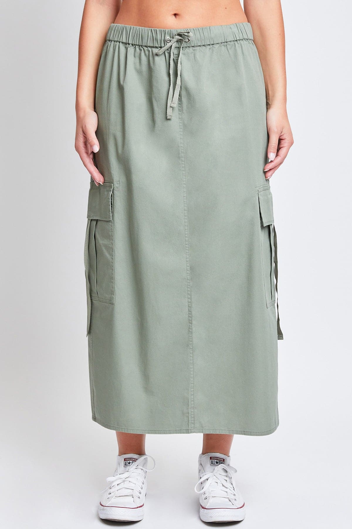 Skirts & Skorts Women’s Poplin Maxi Drawcord Cargo Skirt