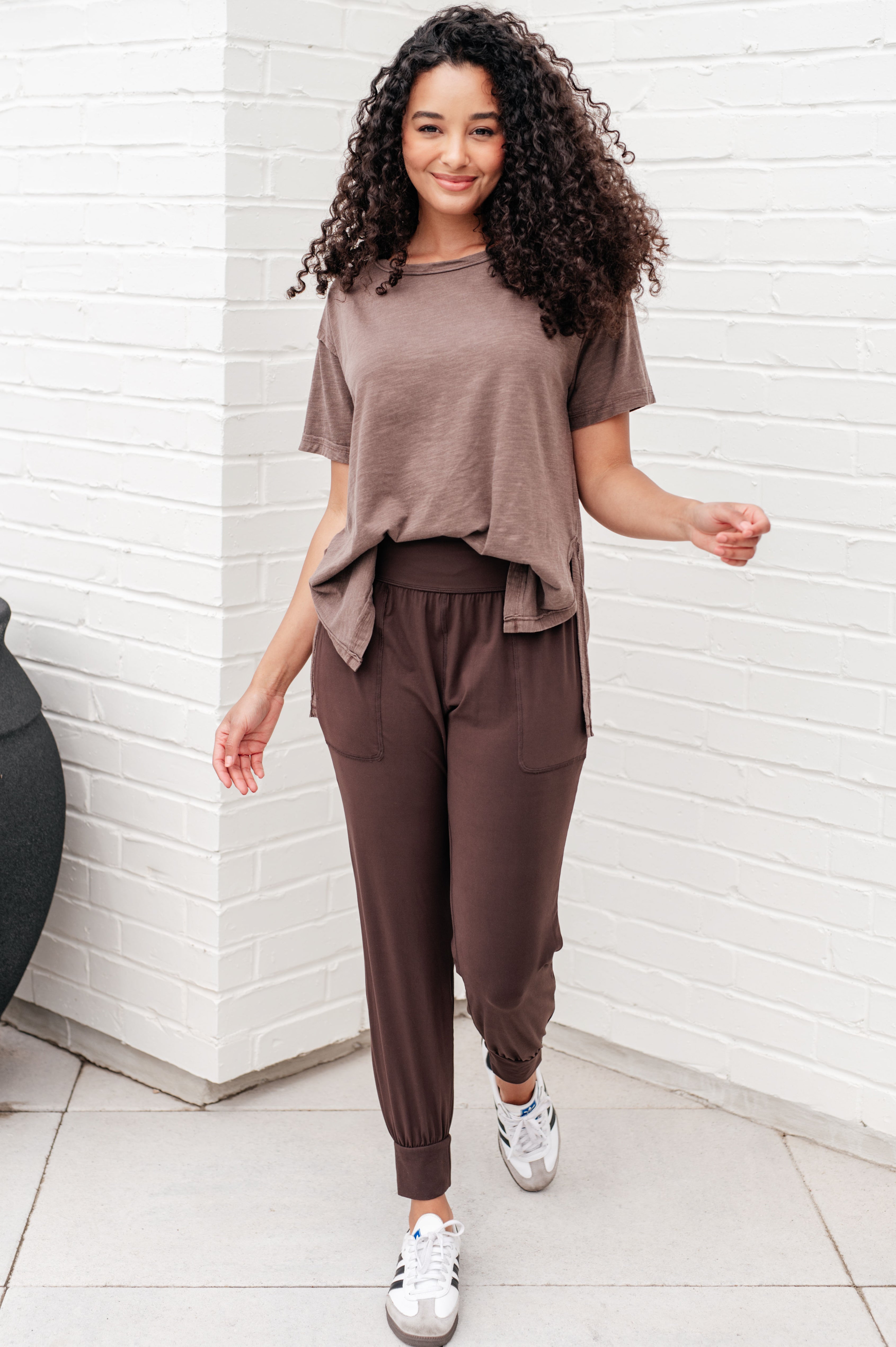 Tops Let Me Live Relaxed Tee in Brown