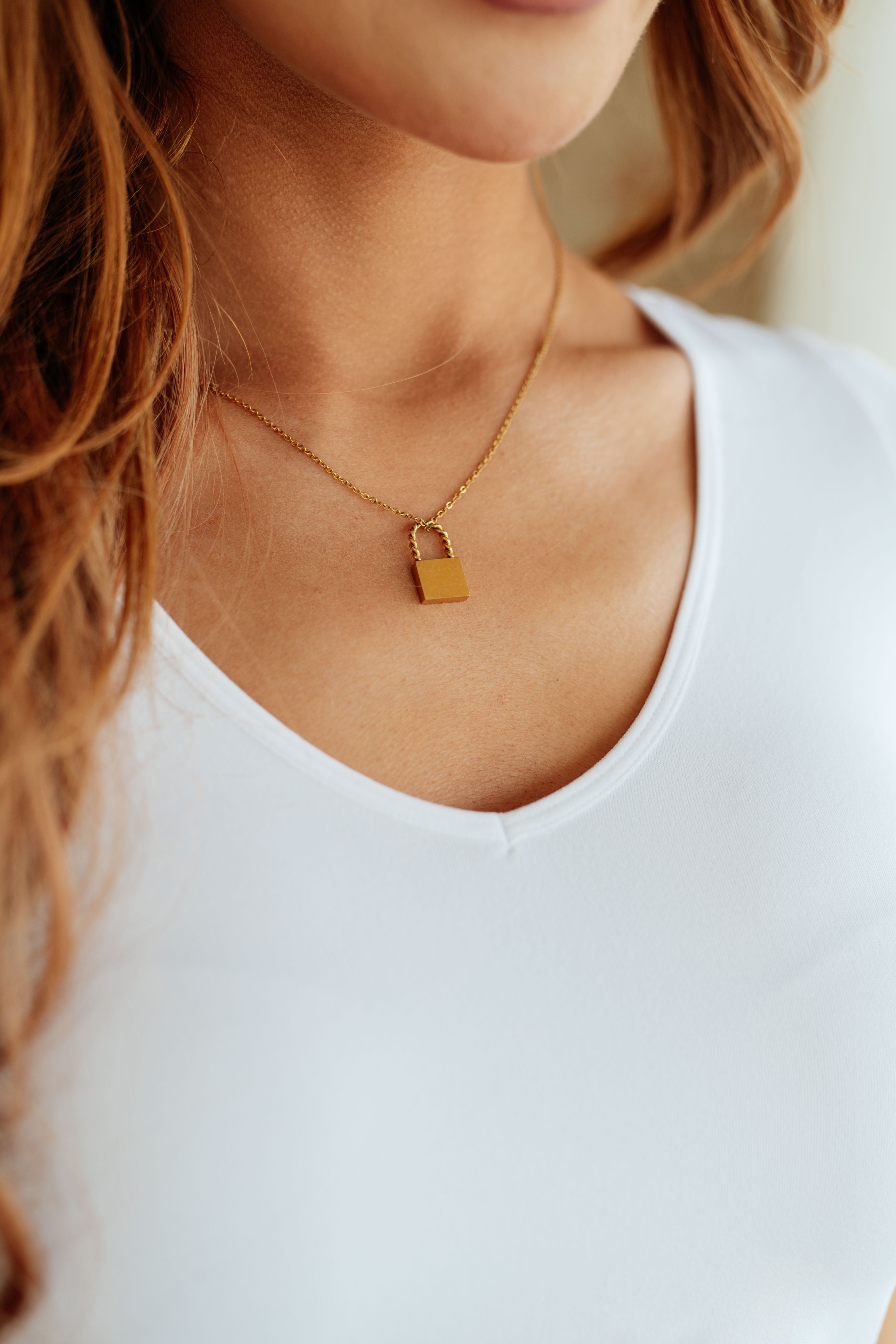 Accessories Lock it Up Lock Pendant Necklace