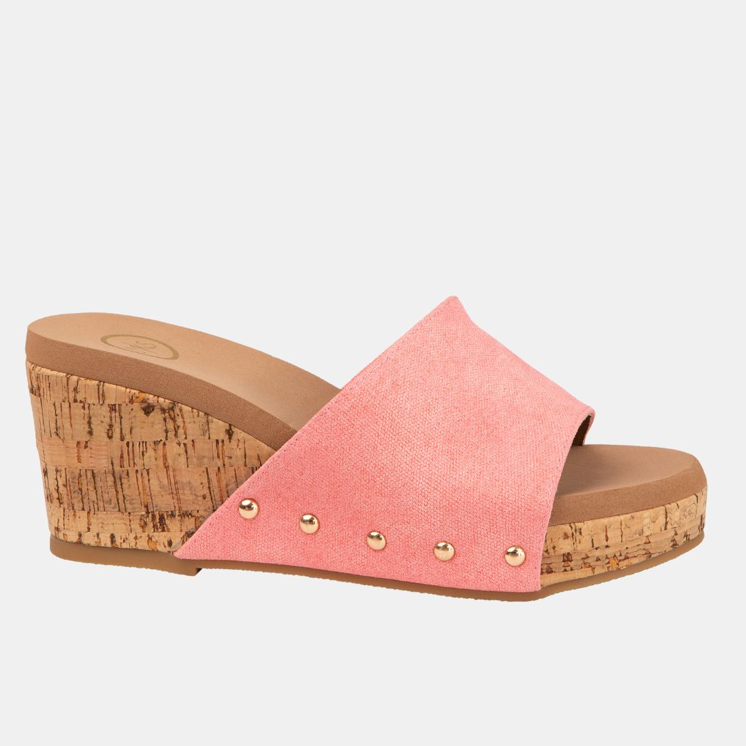WEDGES Blair Wedge With Cork Effect Platform