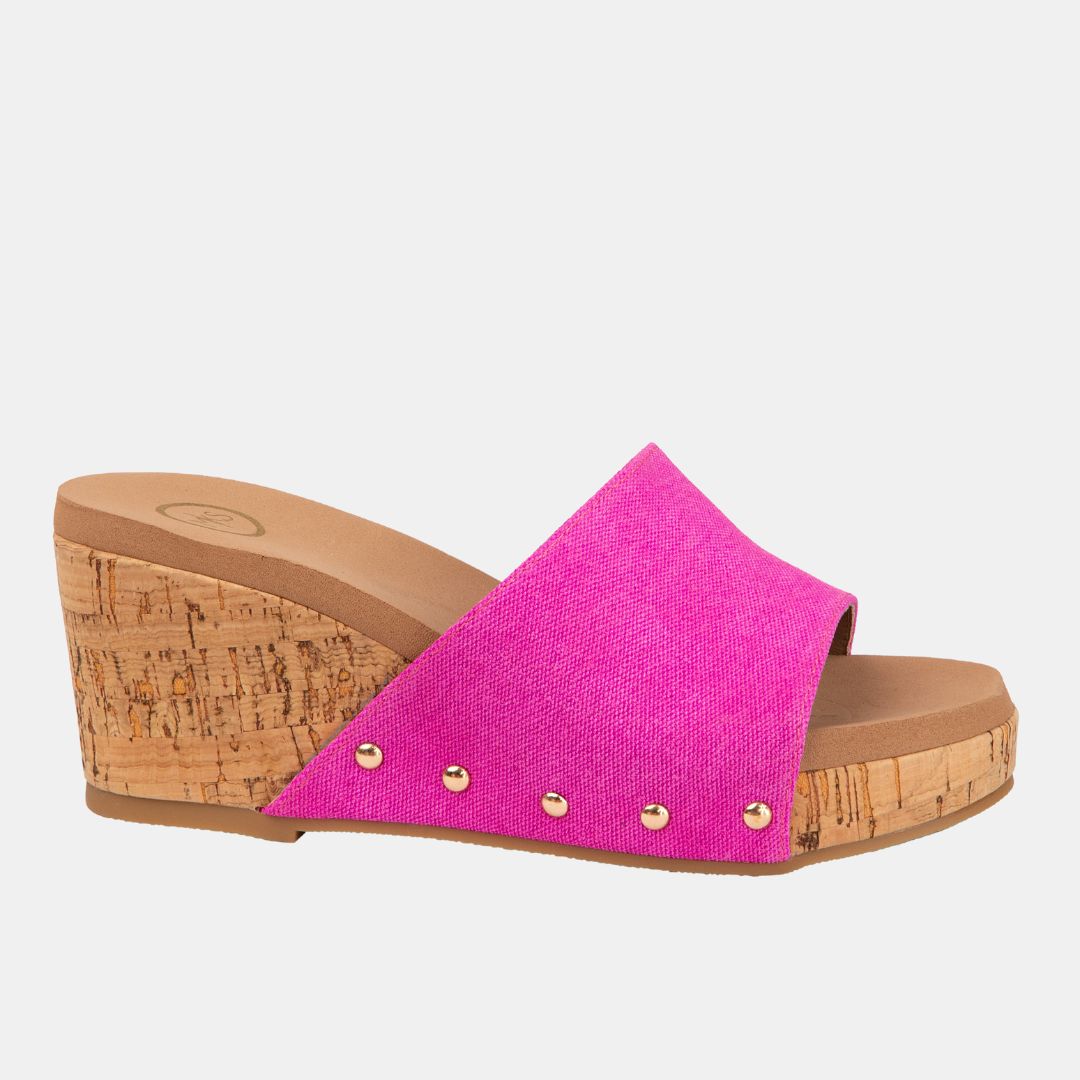 WEDGES Blair Wedge With Cork Effect Platform
