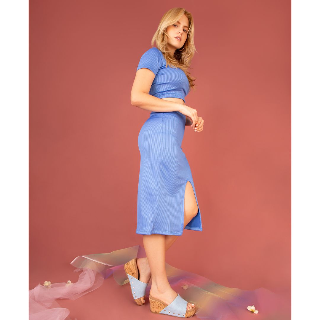 WEDGES Blair Wedge With Cork Effect Platform