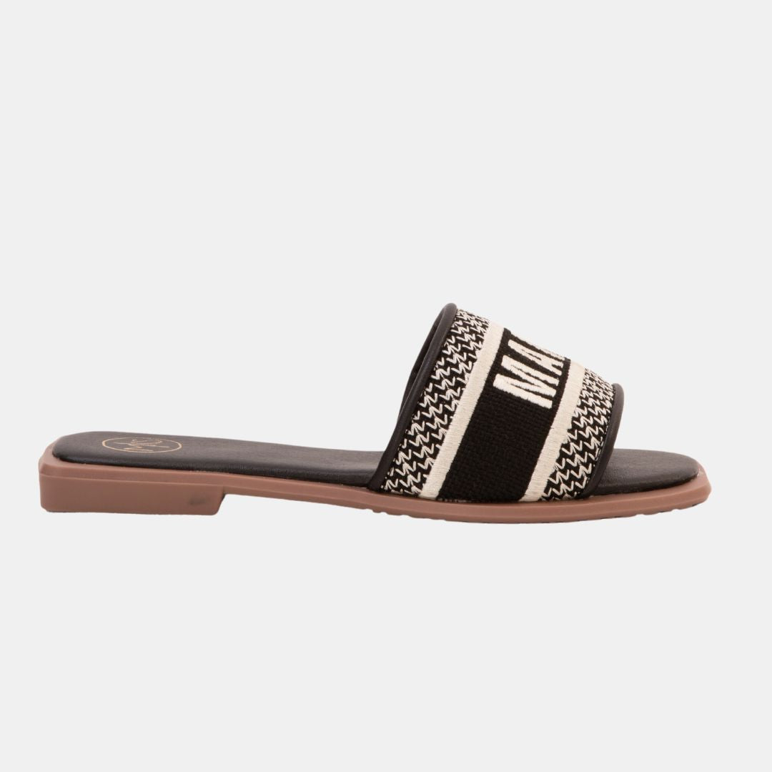 FLATS Bobbie Embroidered Sandals