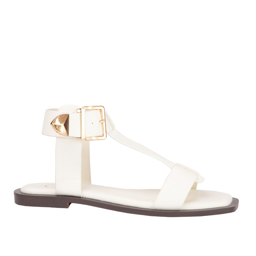 FLATS Ava Ankle Buckle Sandal