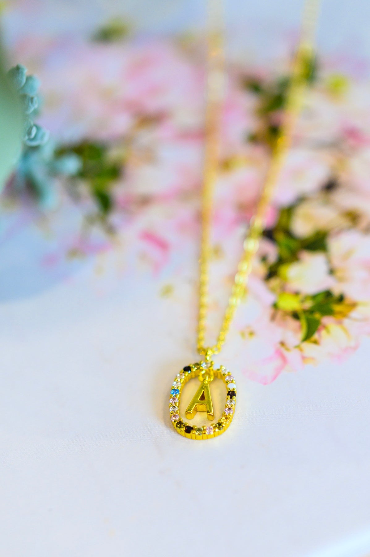 Accessories Mi Amor Gold Dipped Initial Necklace