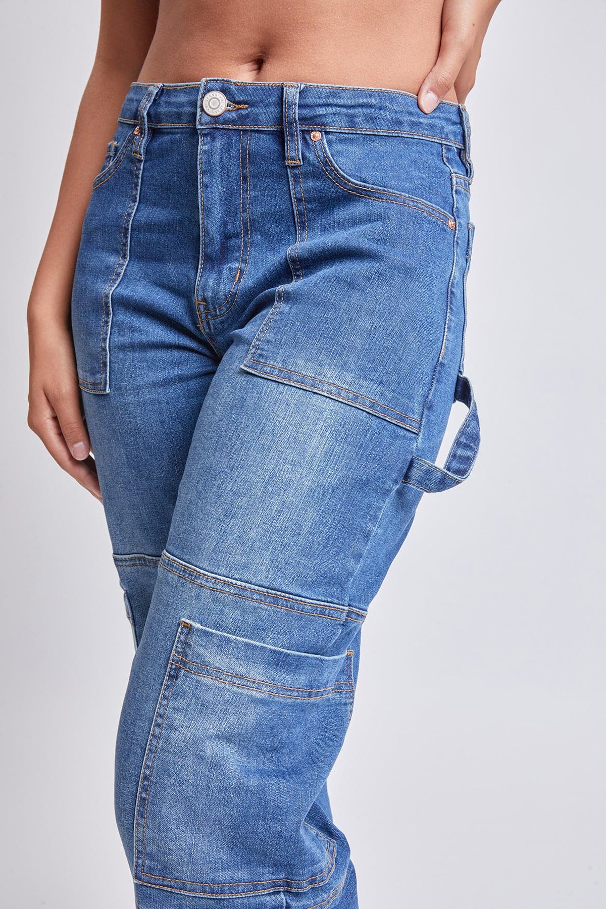 Women’s High Rise Straight Cargo Jeans