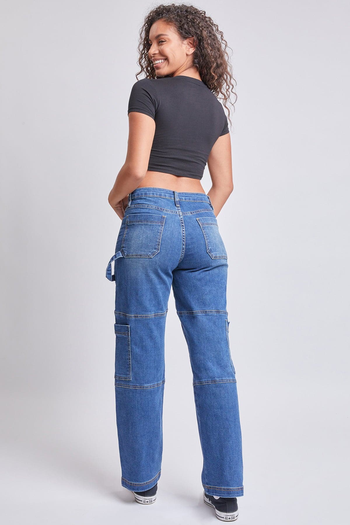 Women’s High Rise Straight Cargo Jeans