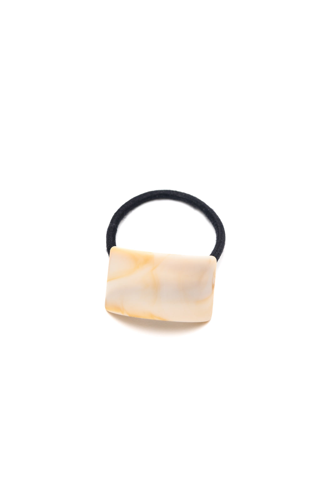 Accessories Rectangle Cuff Hair Tie Elastic in Ivory