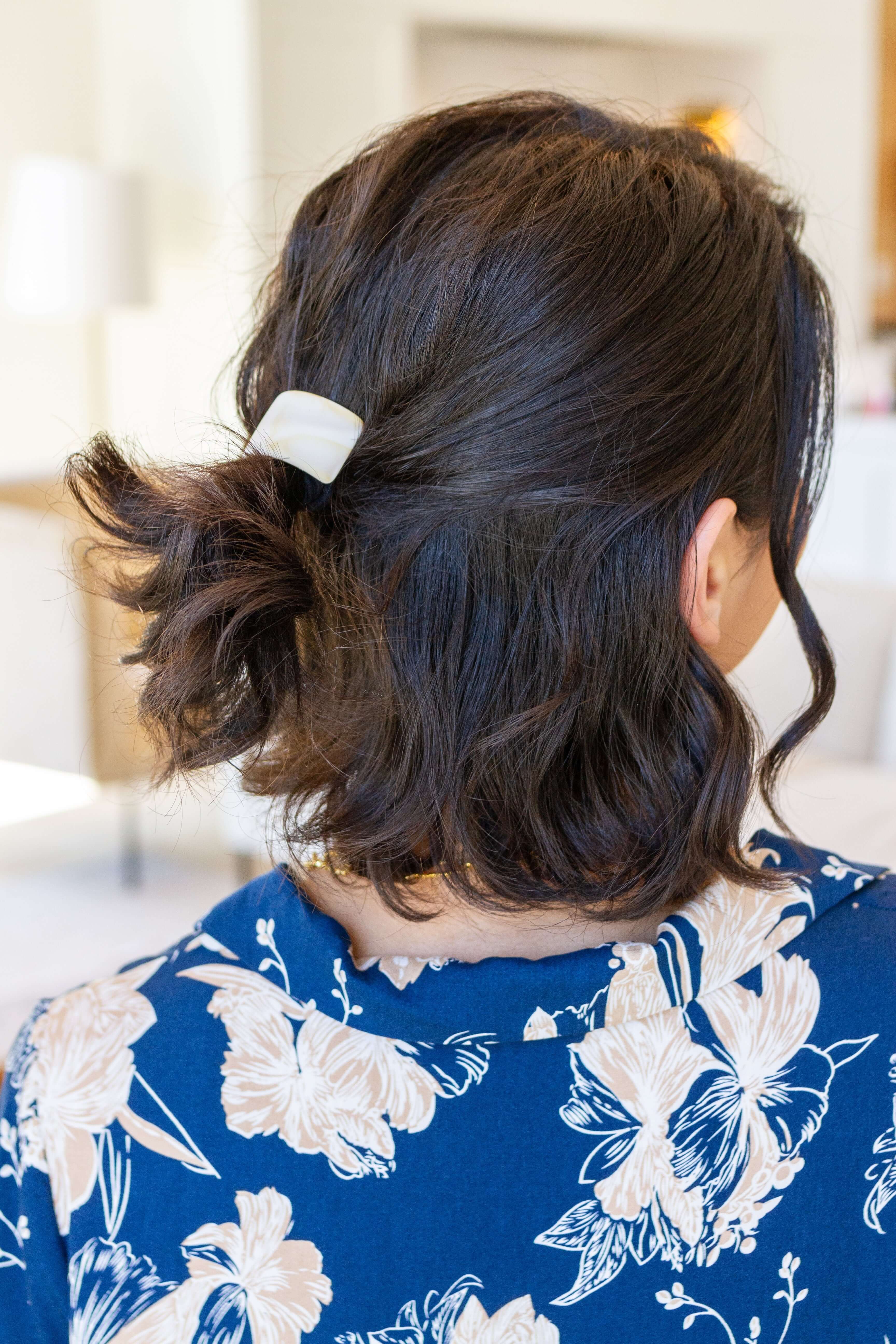 Accessories Rectangle Cuff Hair Tie Elastic in Ivory