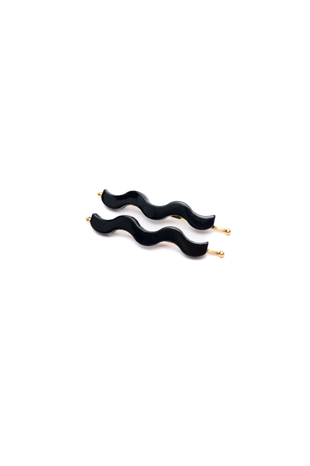 Accessories Sleek Waves Hair Clip in Black