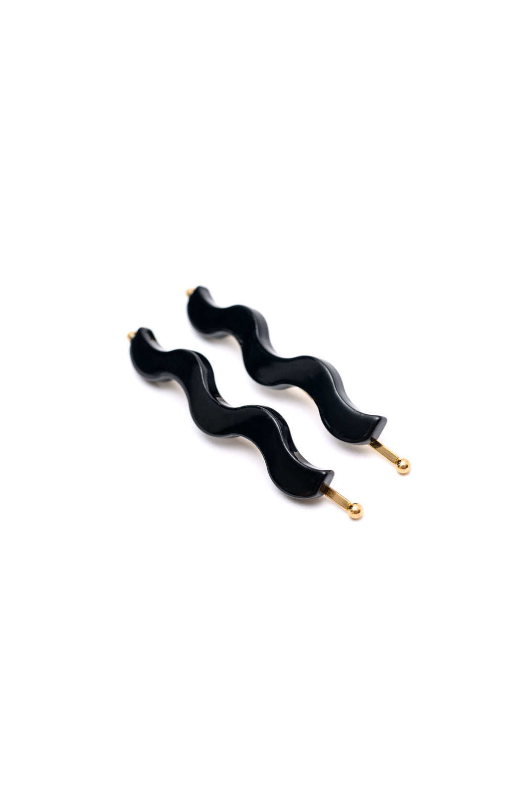 Accessories Sleek Waves Hair Clip in Black