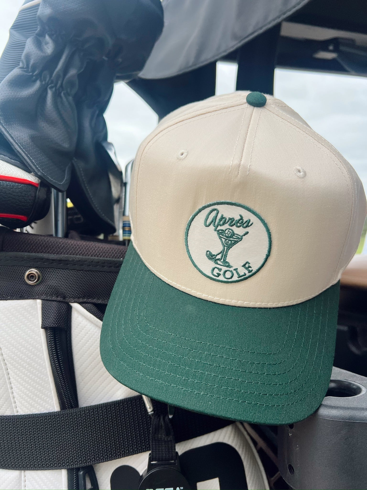 Hat Apres Golf - Green Vintage Trucker Hat