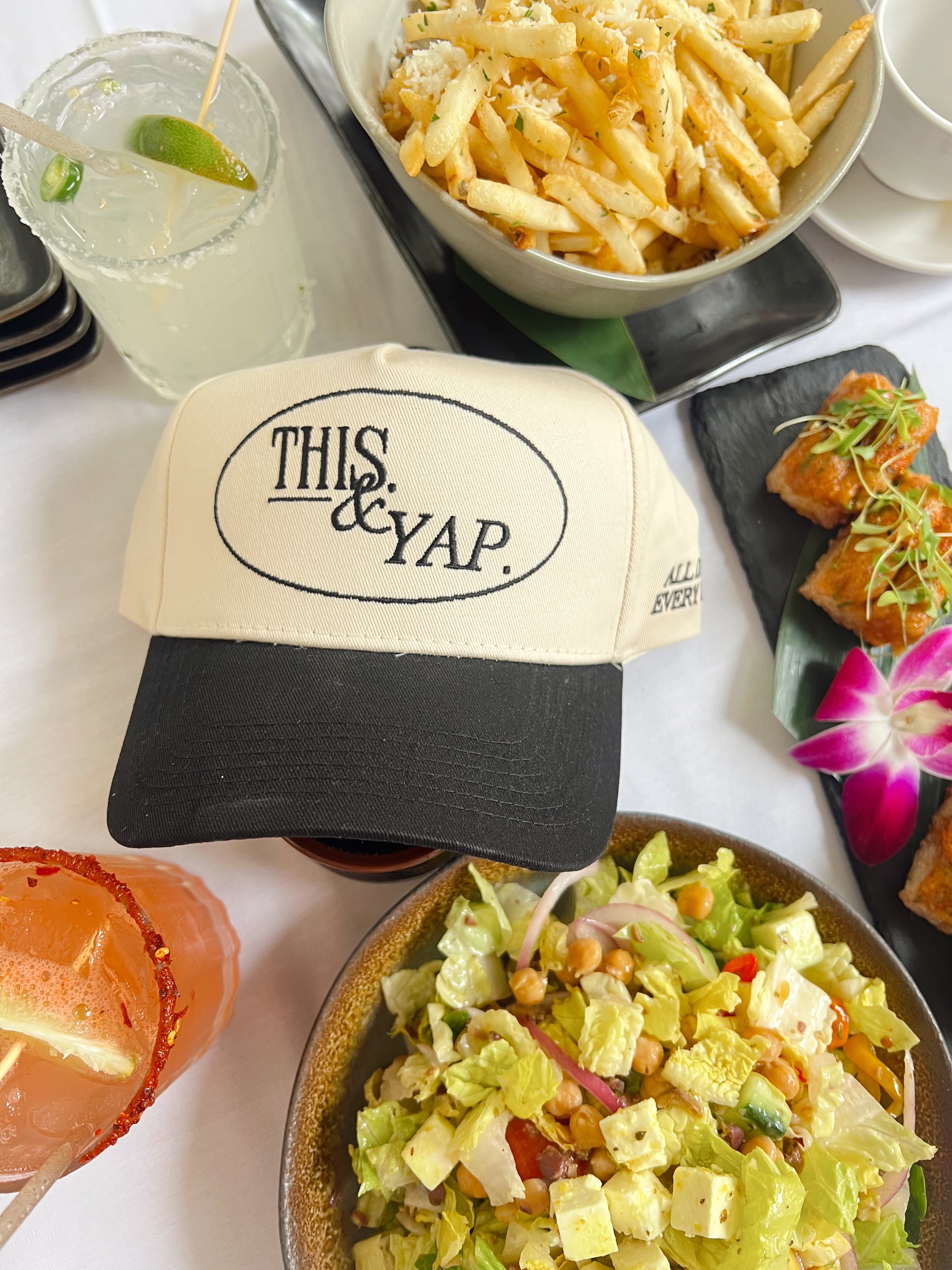 Hat This & Yap - Black Vintage Trucker Hat